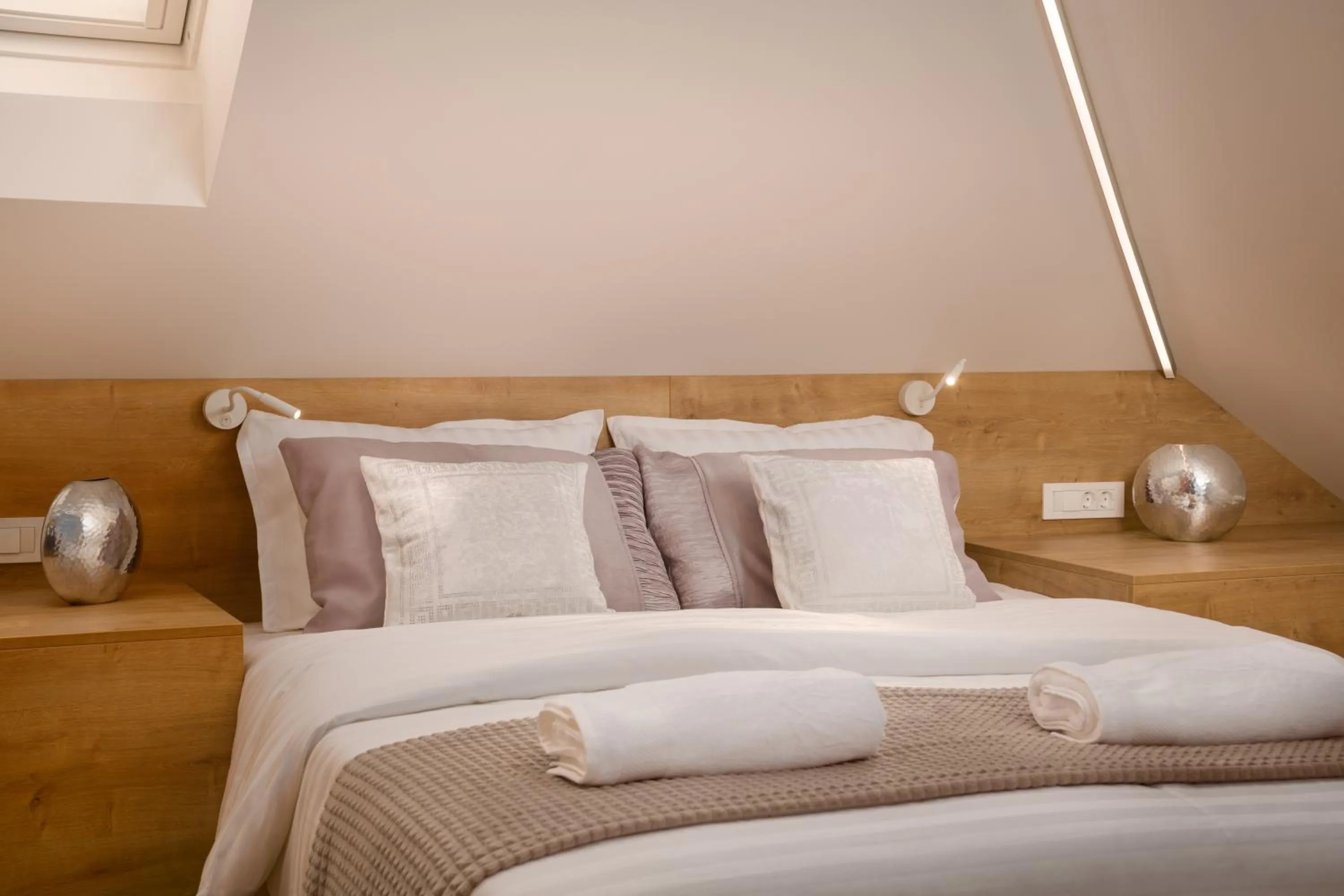 Bedroom, Bed in Vila Emona - Central Apartments - Free Parking