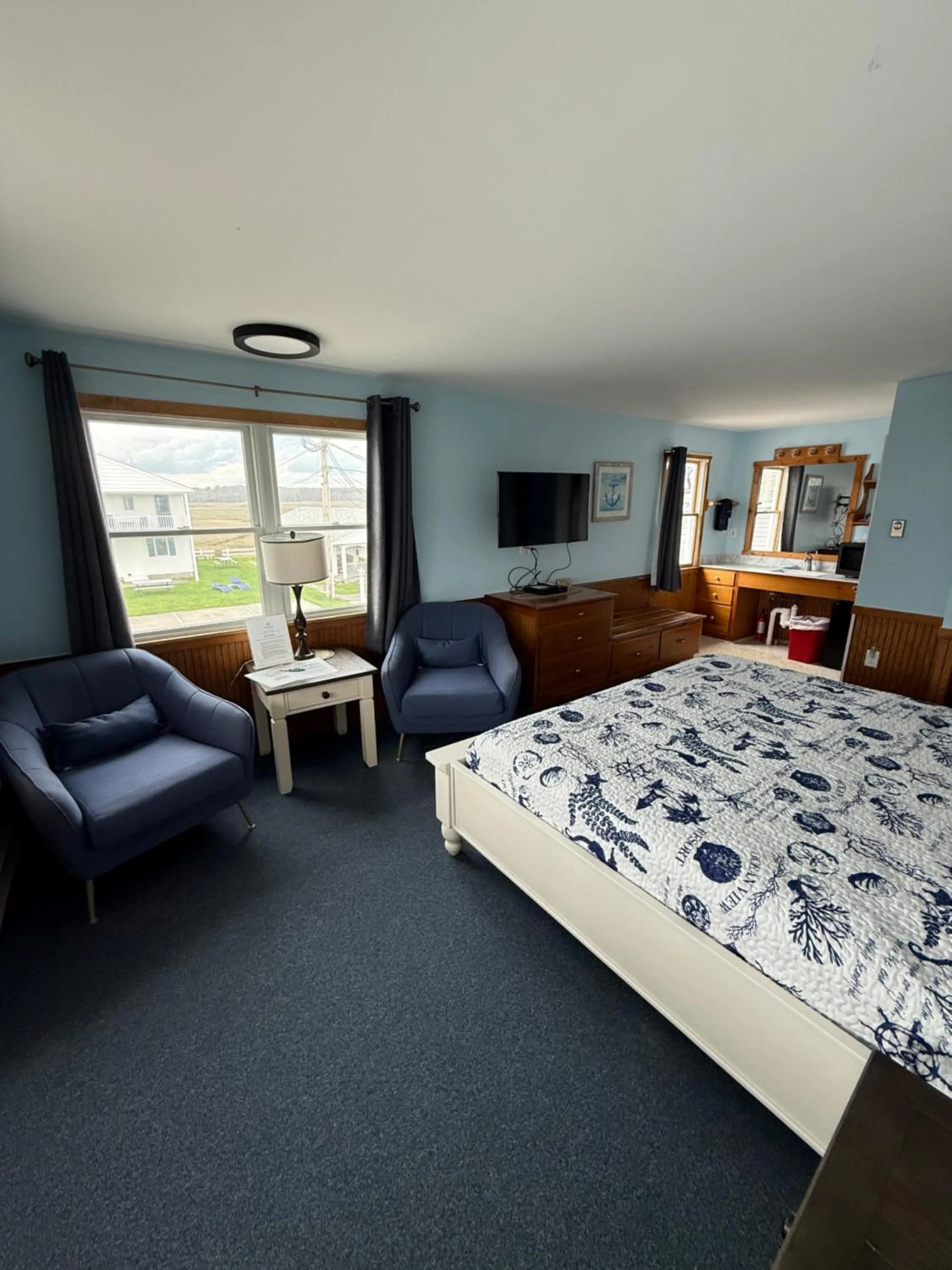 Bed in Moody's Motel and Cottages