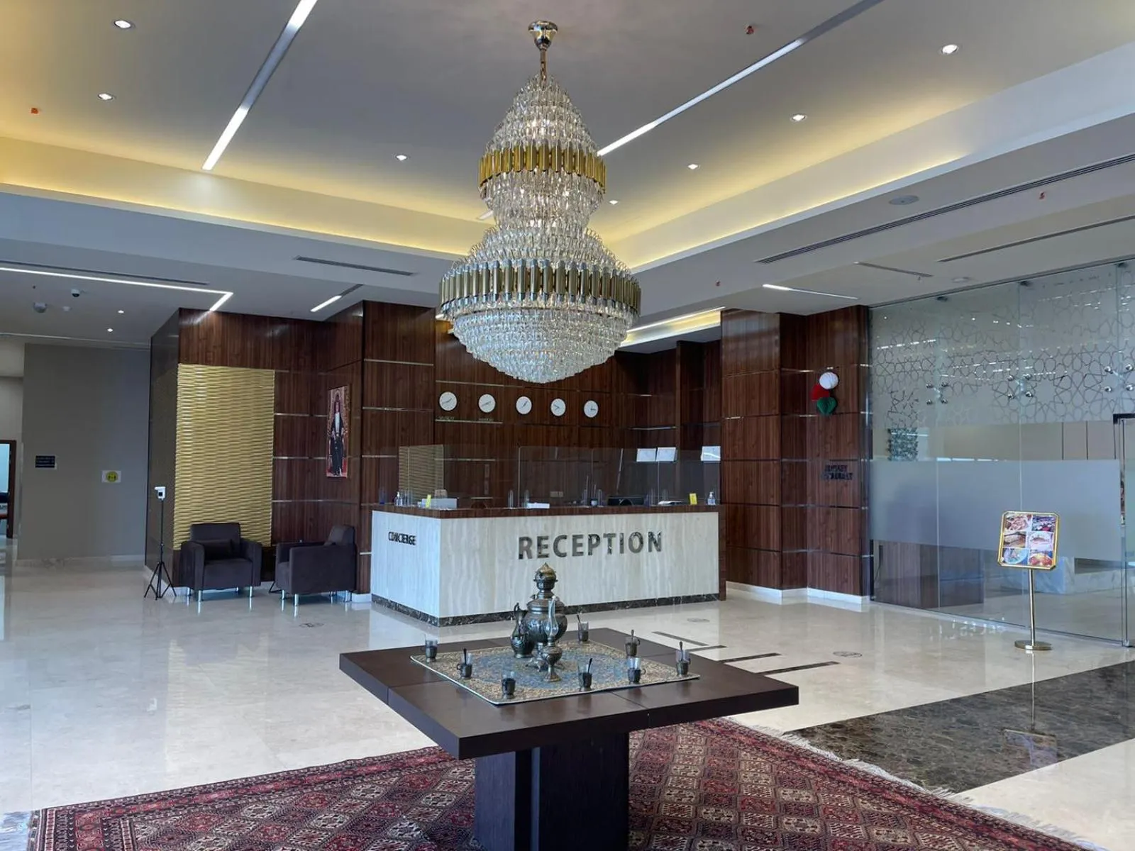 Lobby or reception in Grand Tourist Hotel