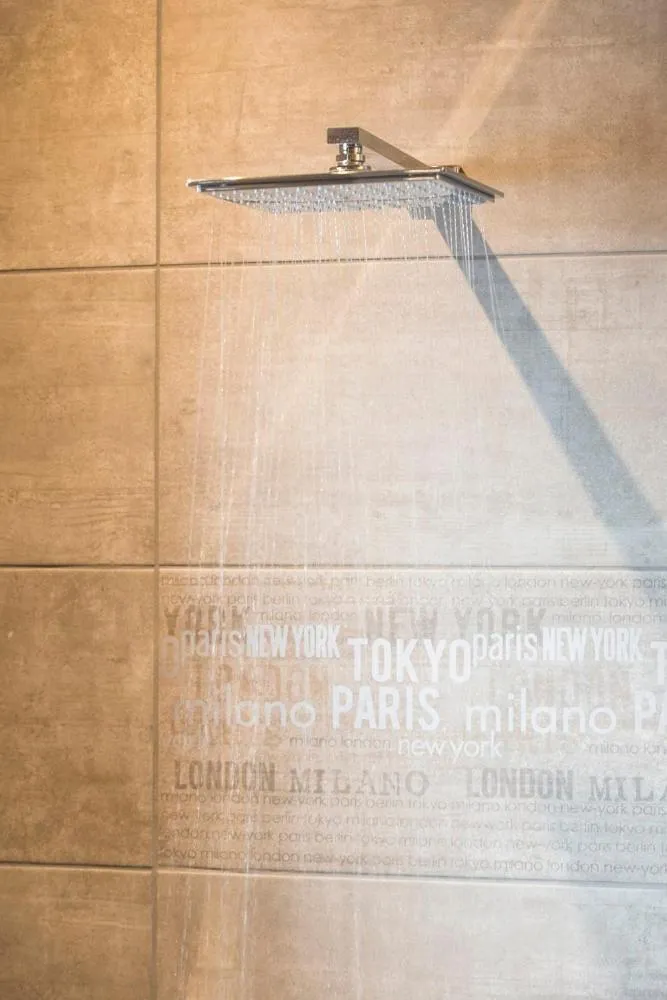 Shower in Appart Hotel Au Pied de Vigne