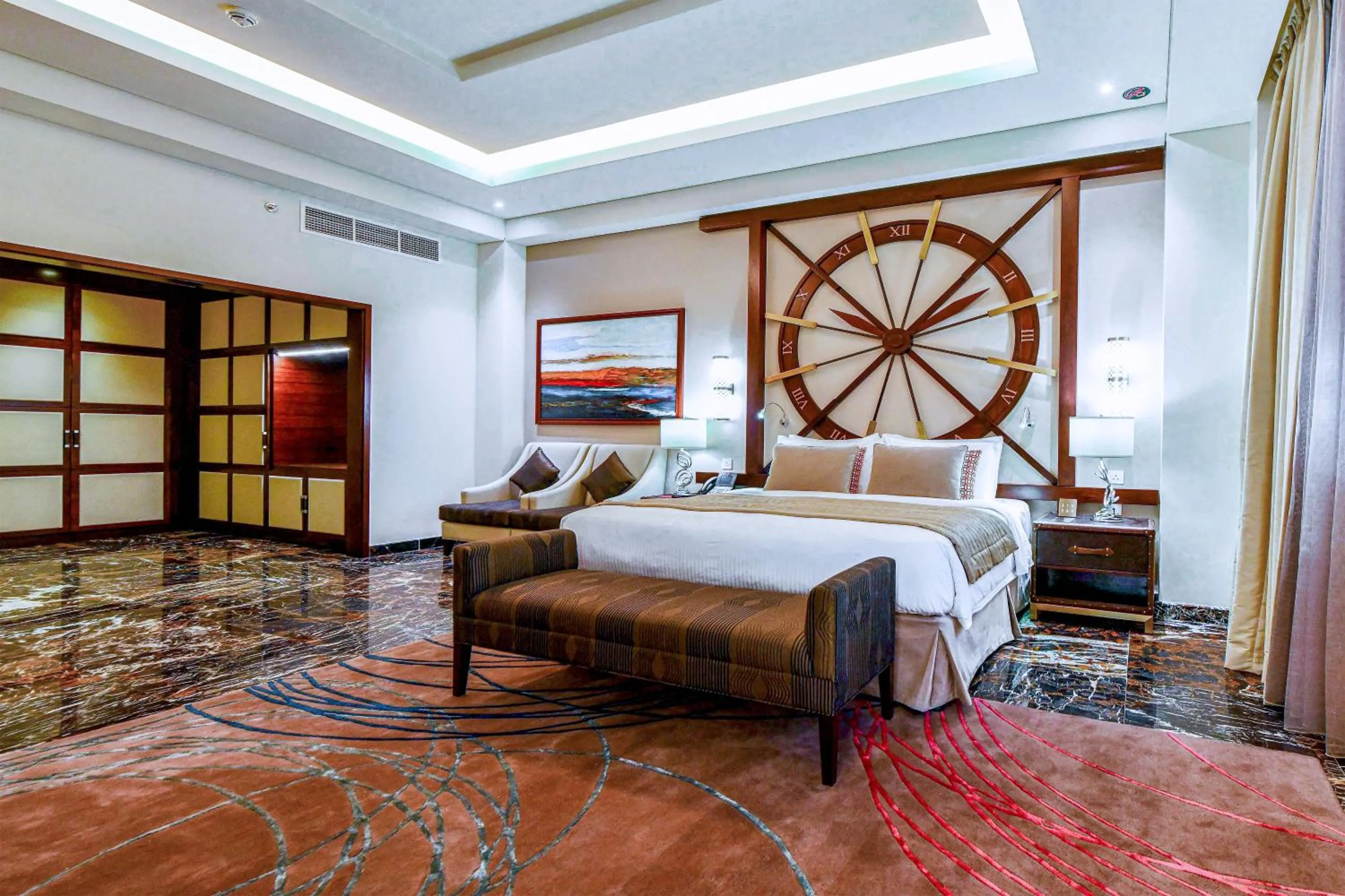 Bedroom, Bed in Grand Millennium Tabuk