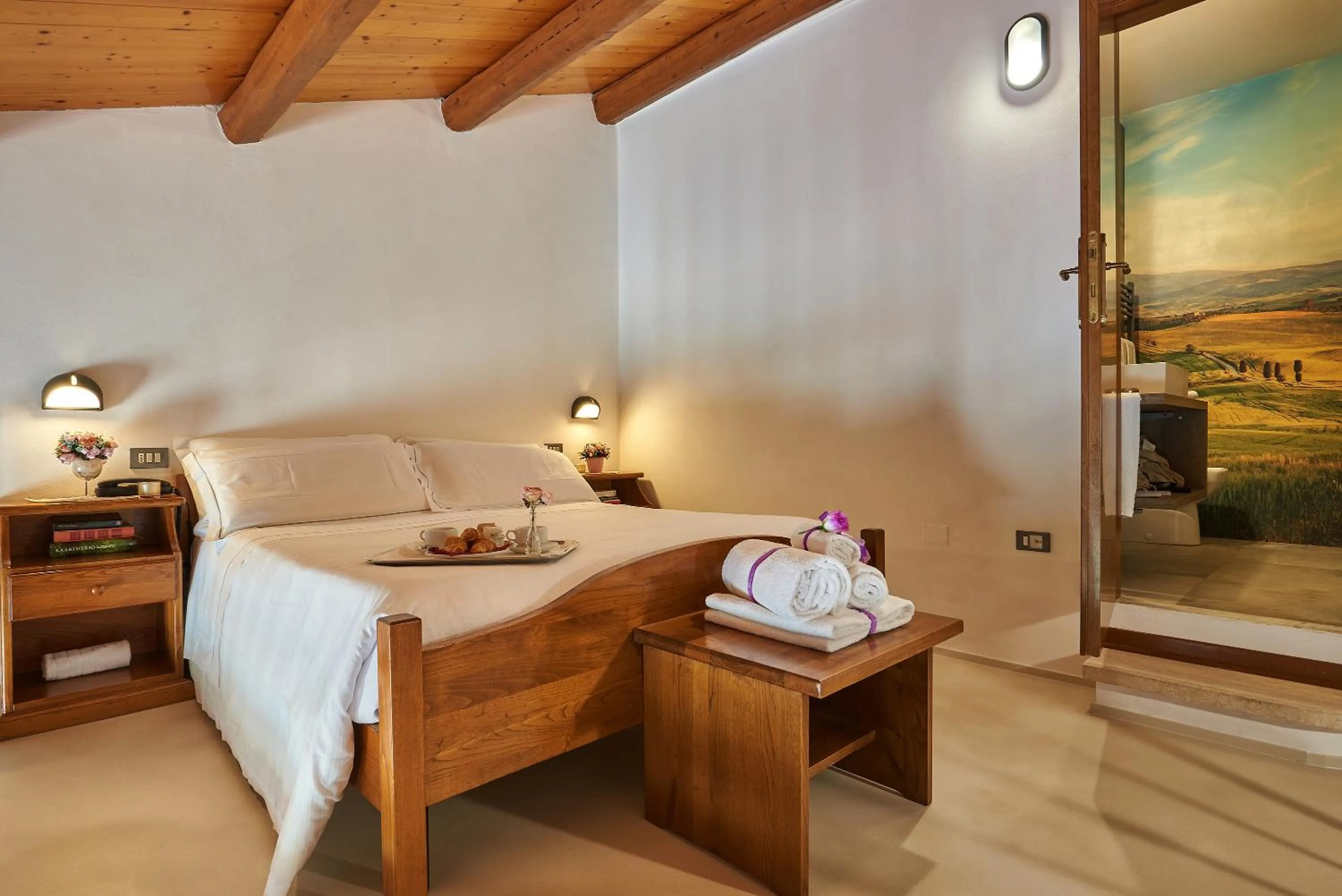 Bed in Casanova - Panoramic Rooms and Suites