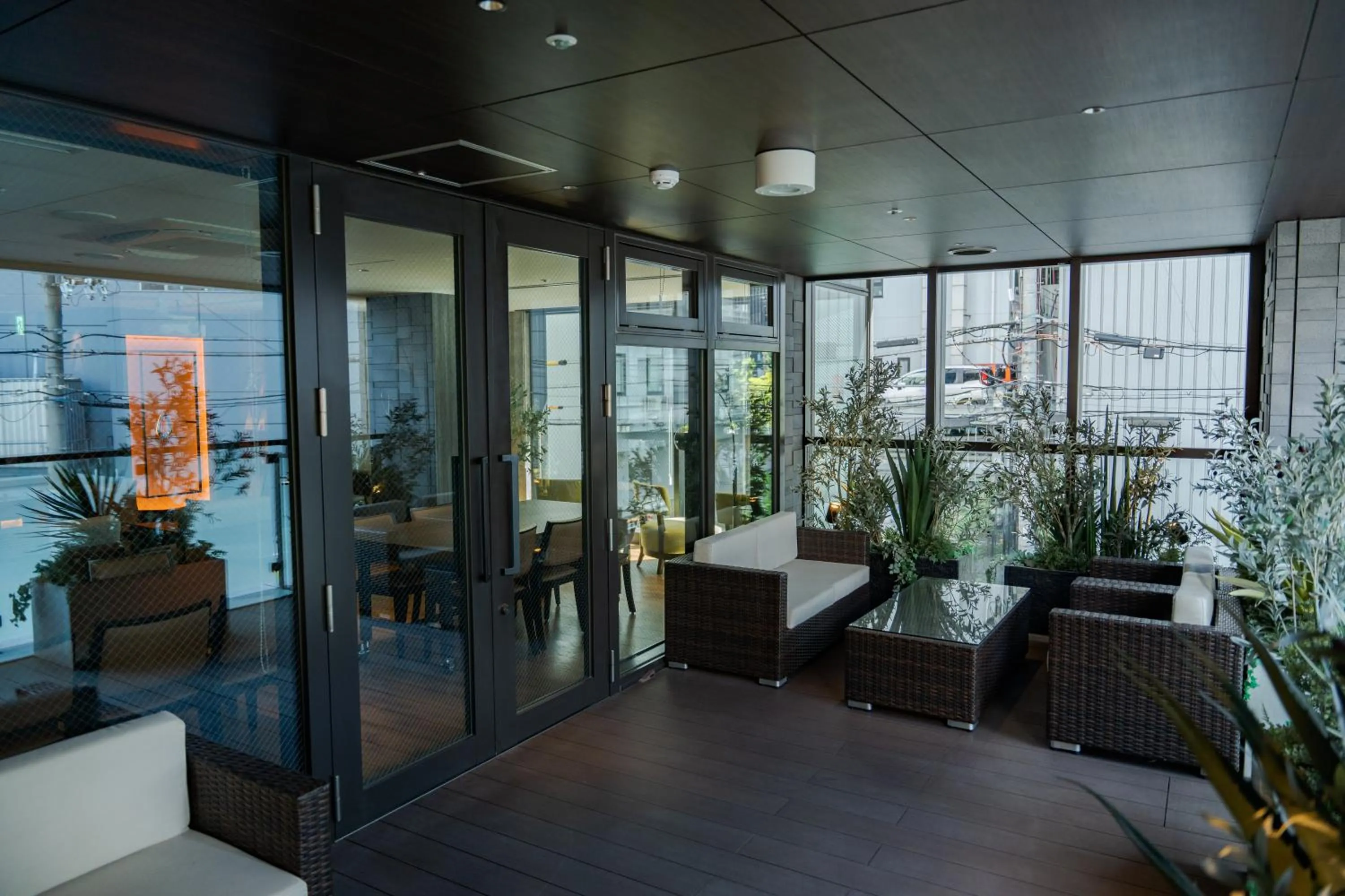 Balcony/Terrace in GRIDS PREMIUM HOTEL OSAKA NAMBA