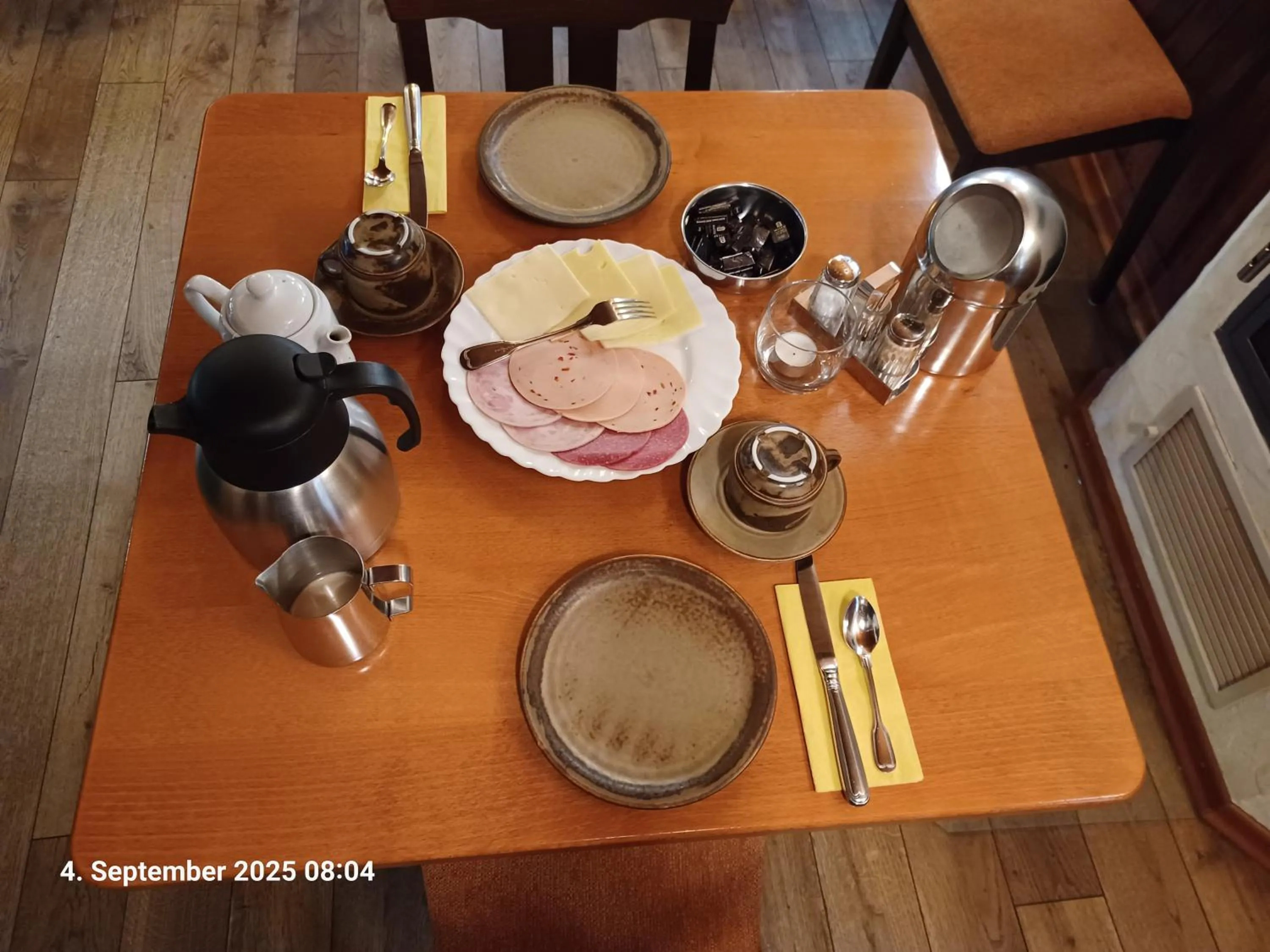 Breakfast in Adler Gaststube Hotel Biergarten