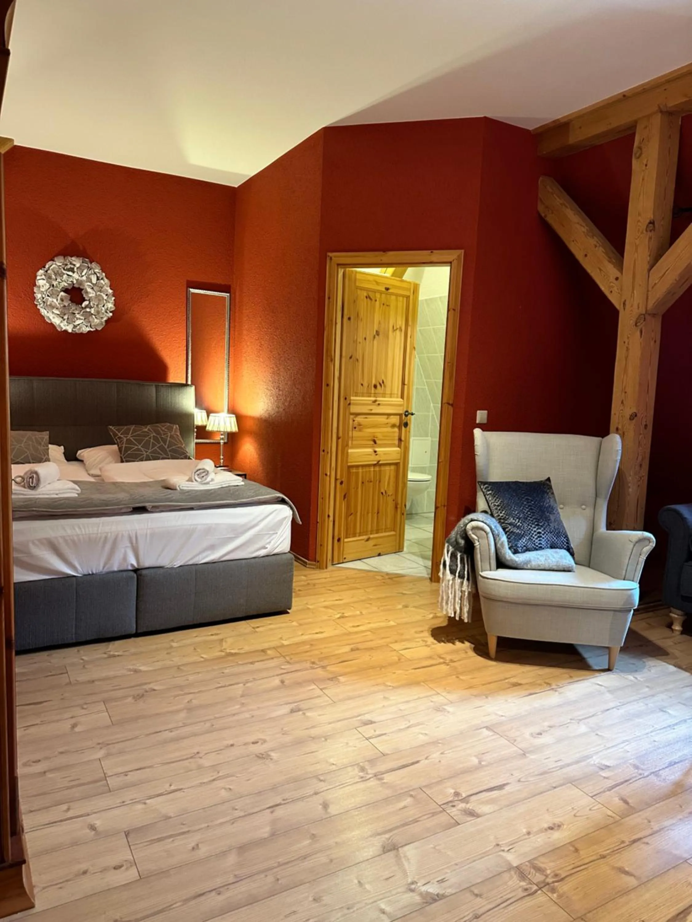 Bed in Hotel Henriettenhof Weimarer Land, Weimar-Bad Berka