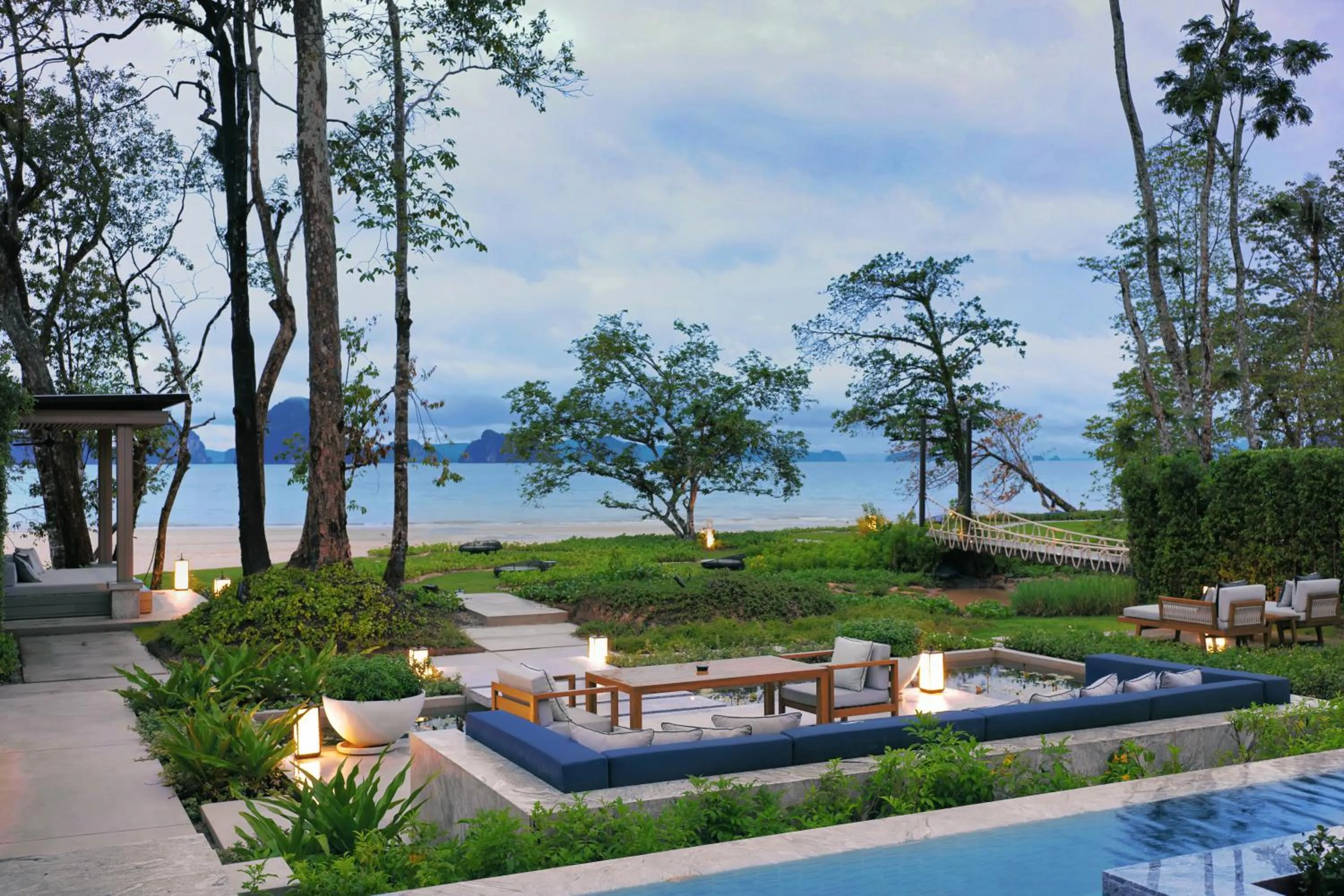 Seating area in Banyan Tree Krabi