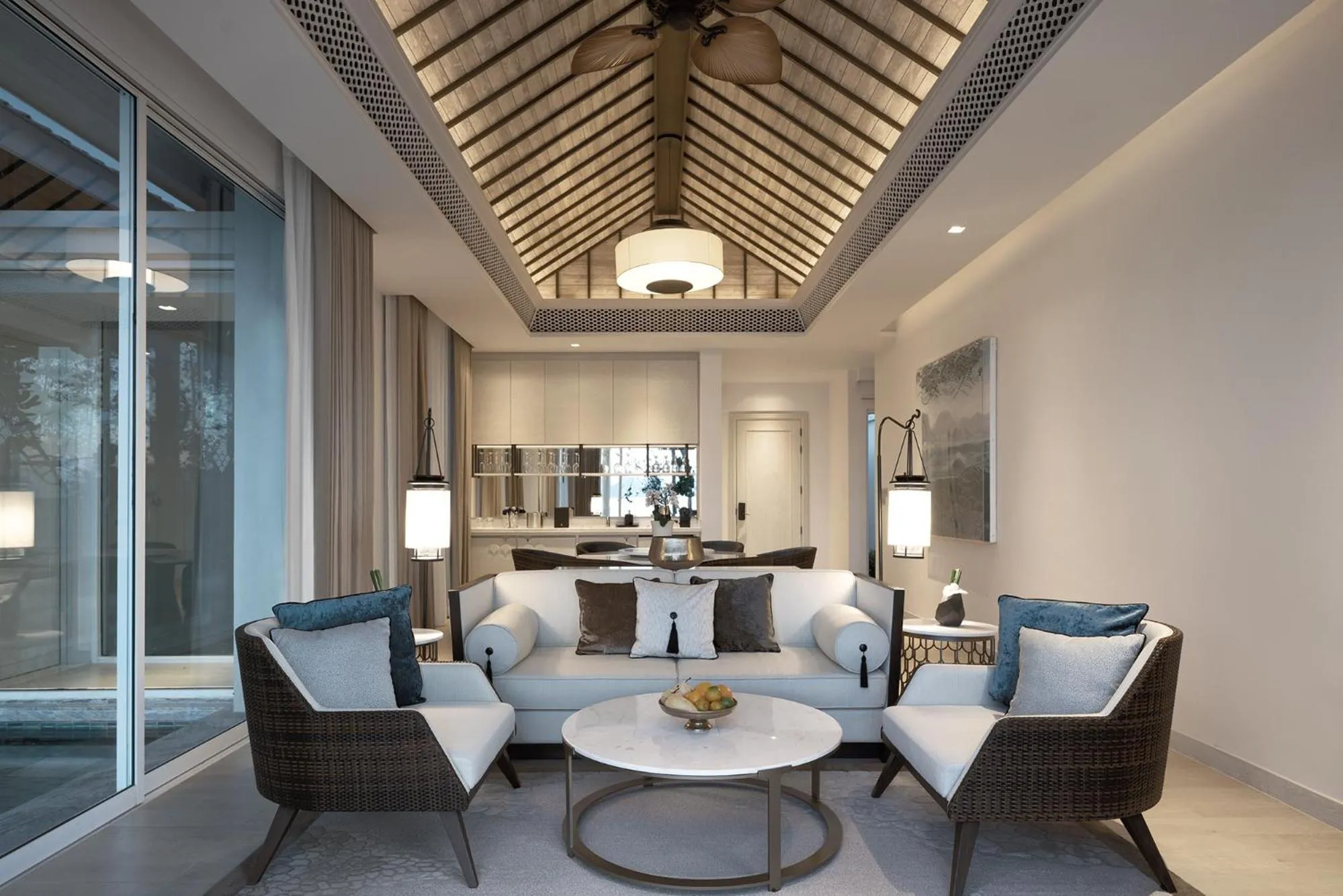 Living room in Banyan Tree Krabi