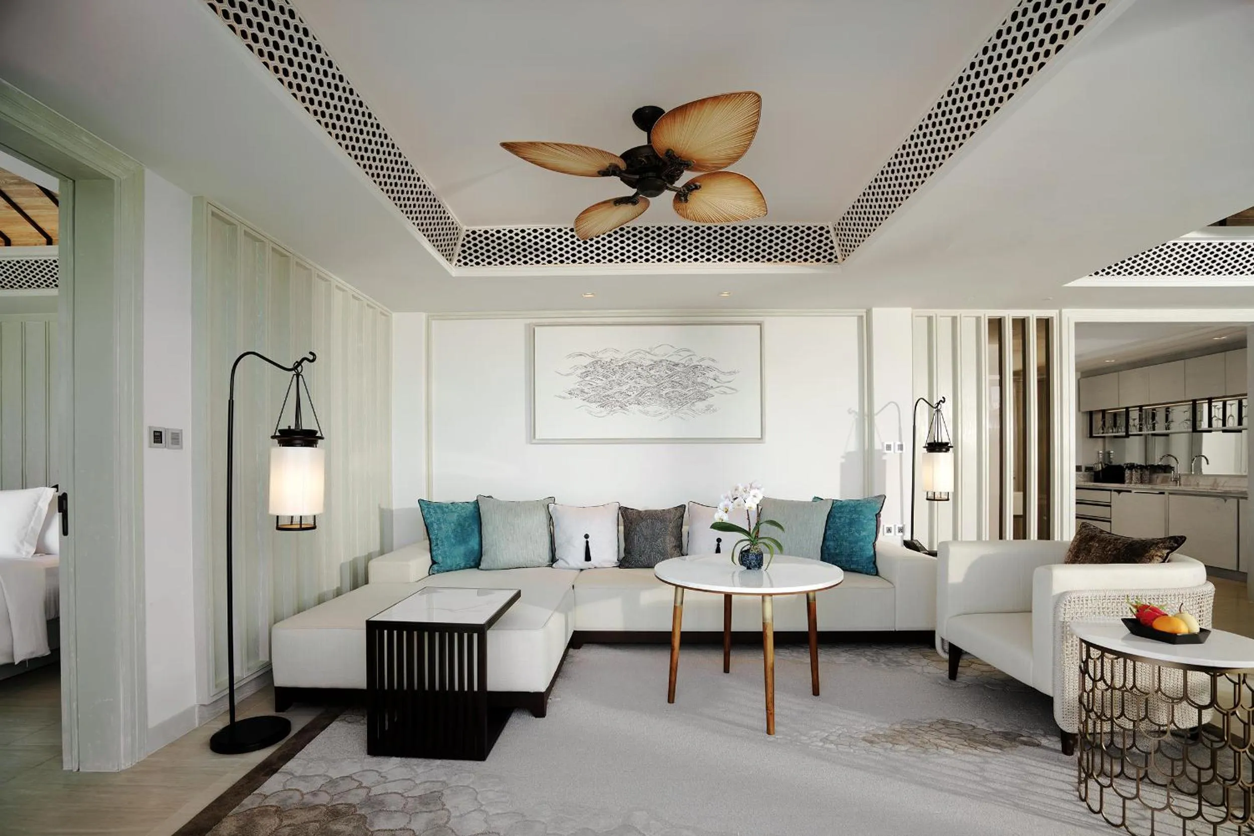 Living room in Banyan Tree Krabi