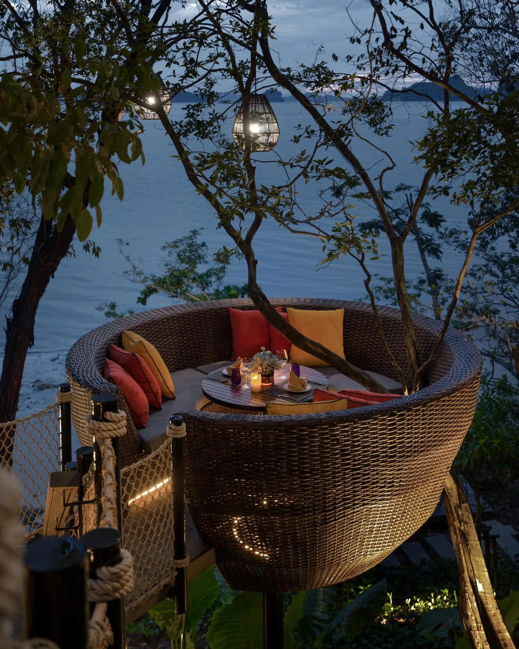 Dining area in Banyan Tree Krabi