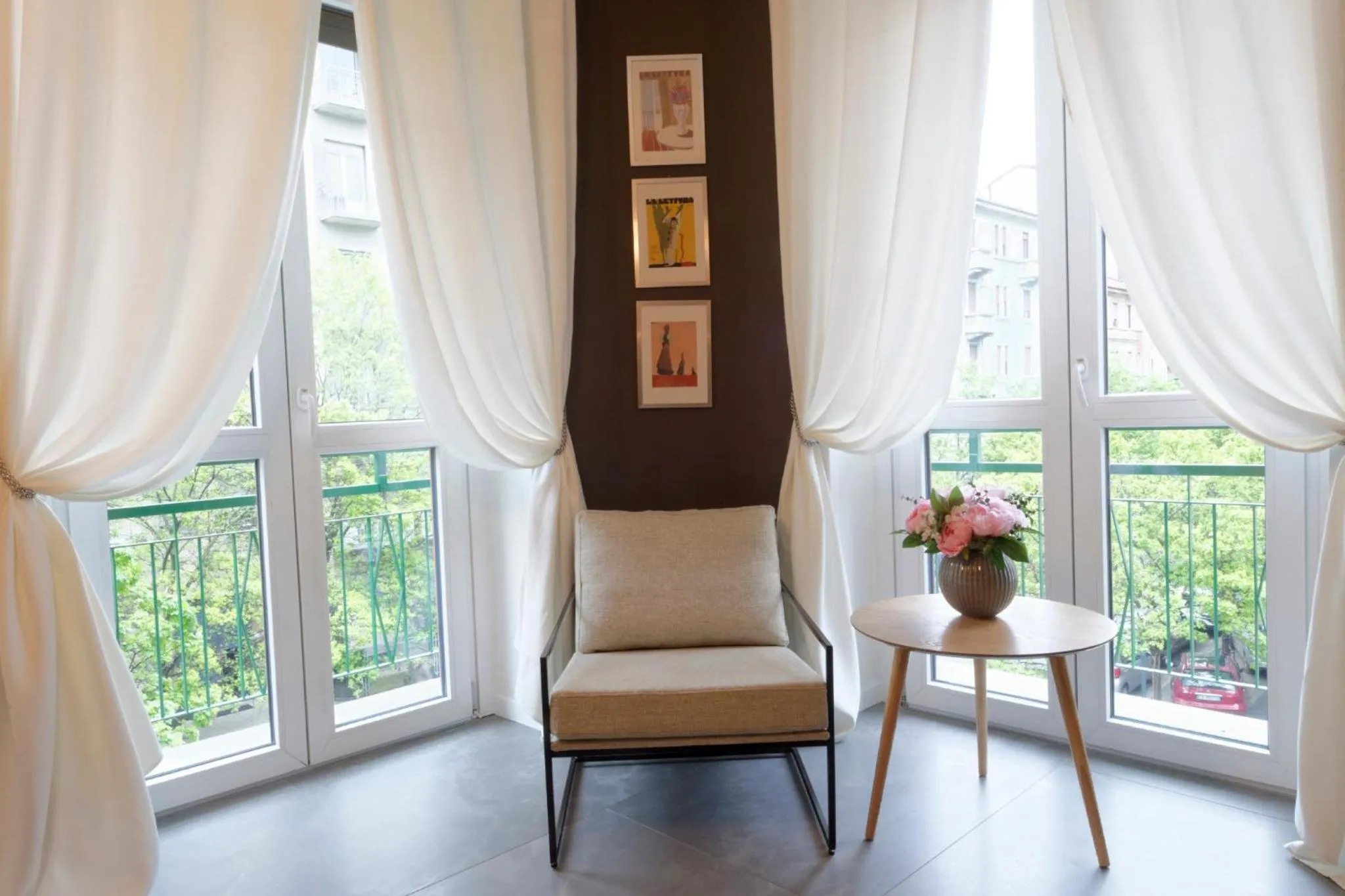 Seating area in RED RIBBON