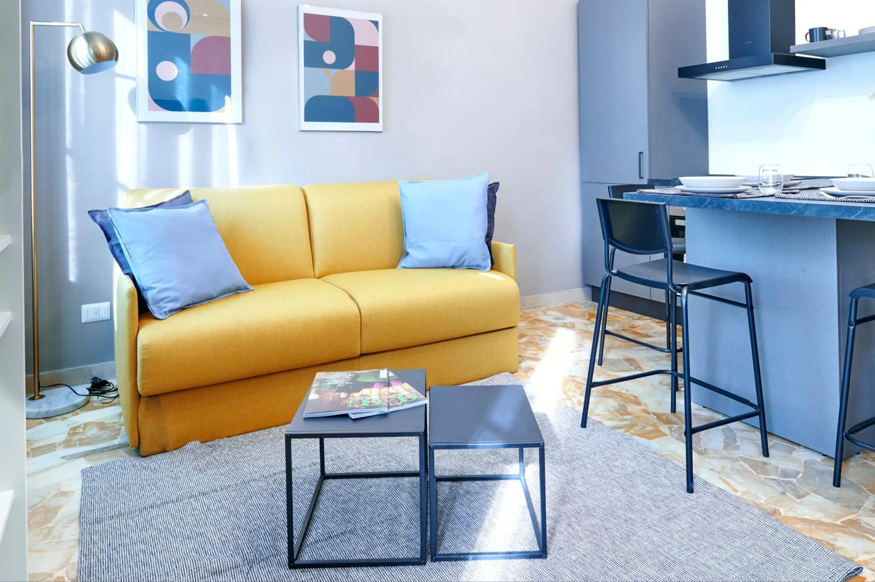 Seating area in RED RIBBON