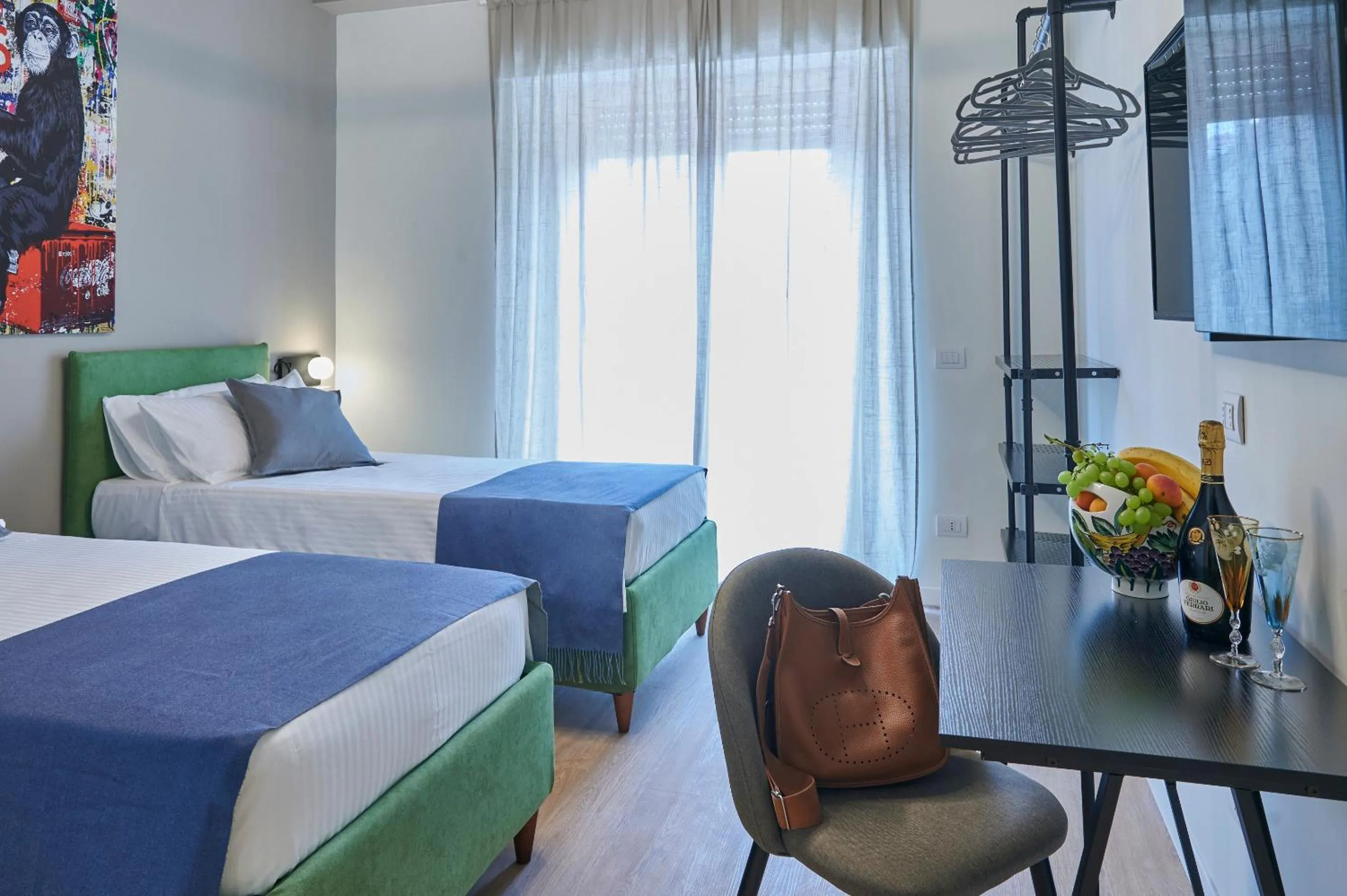 Bedroom, Bed in WHITE RIBBON