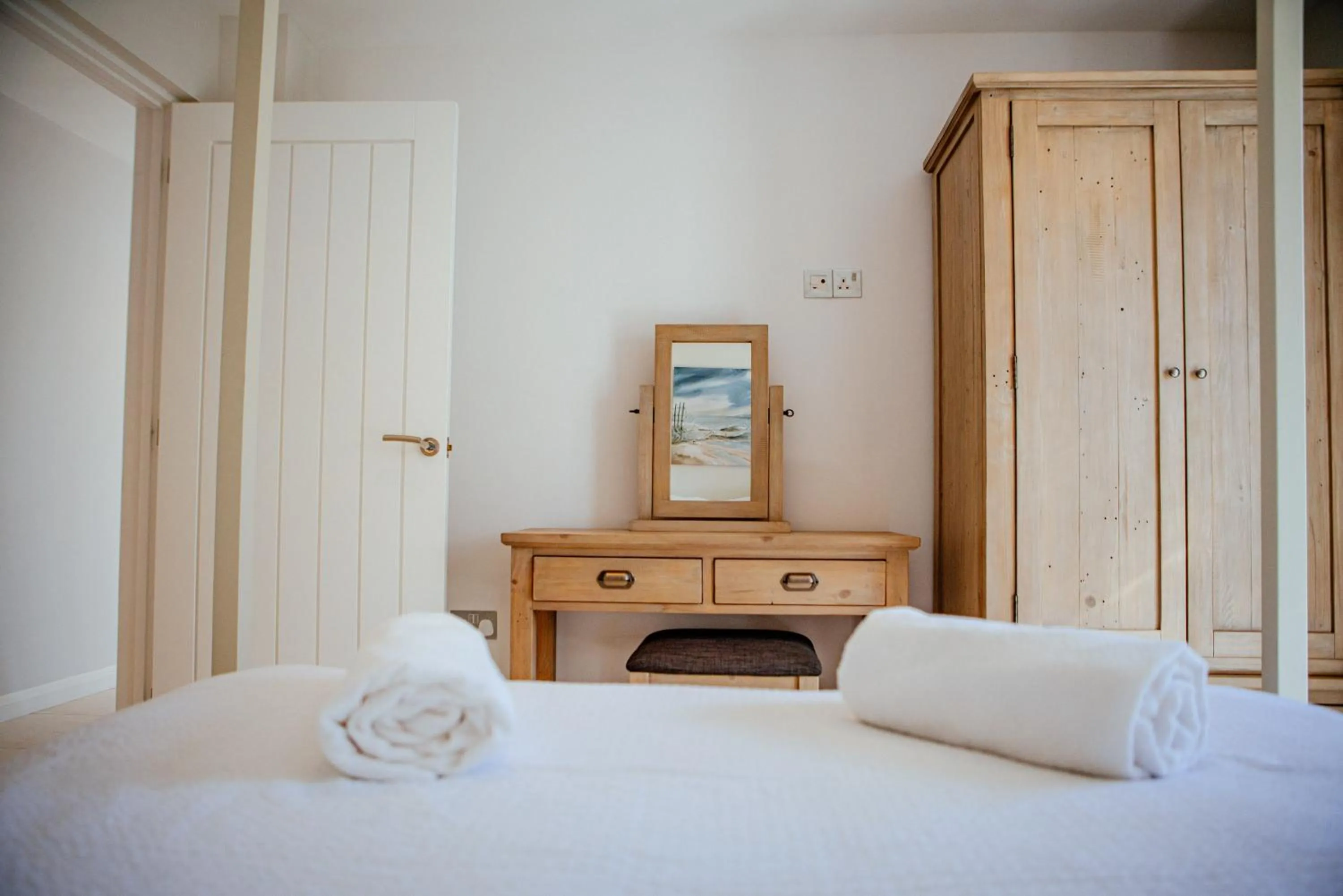 Bedroom, Bed in Sennen Cove Cottage