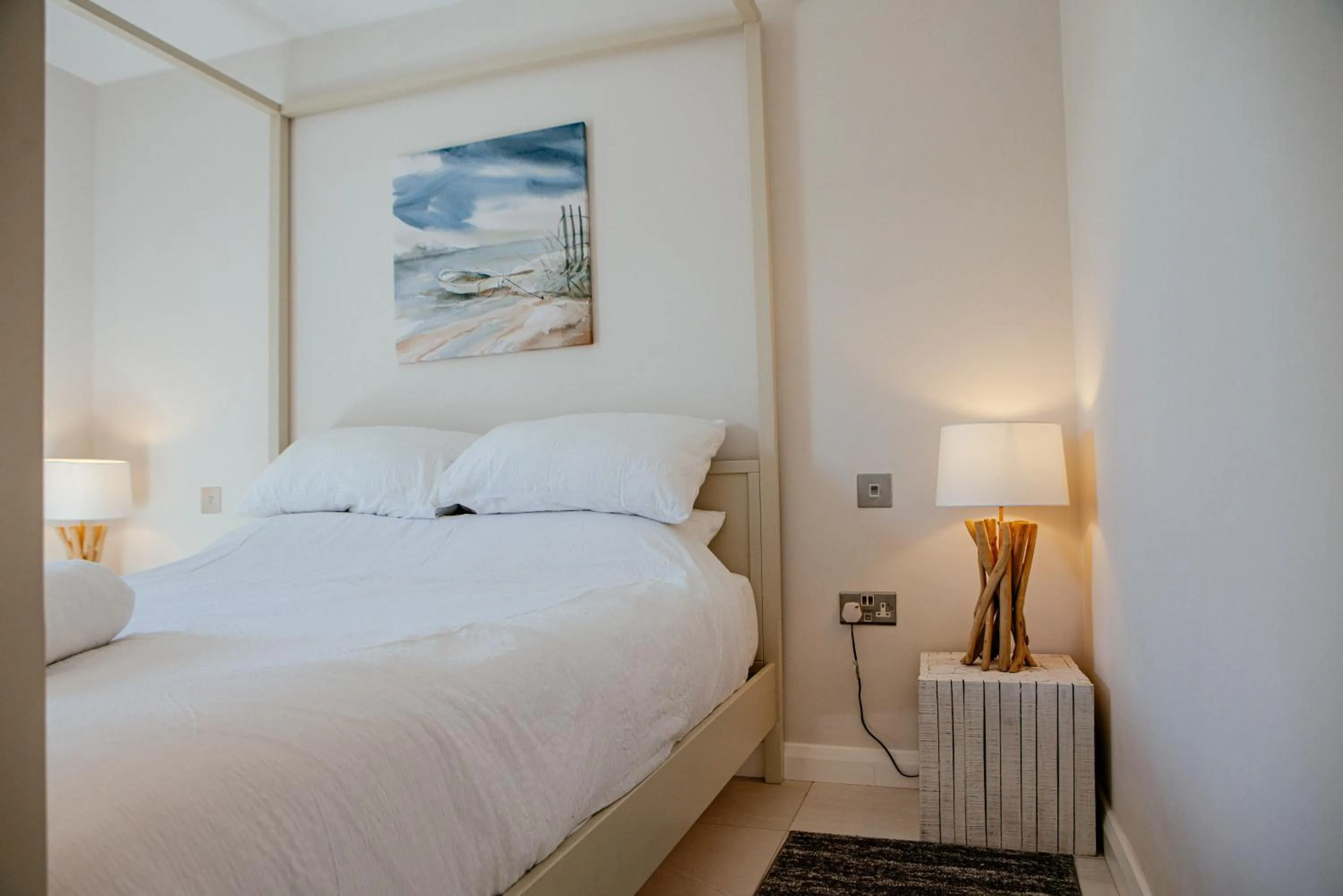 Bedroom, Bed in Sennen Cove Cottage