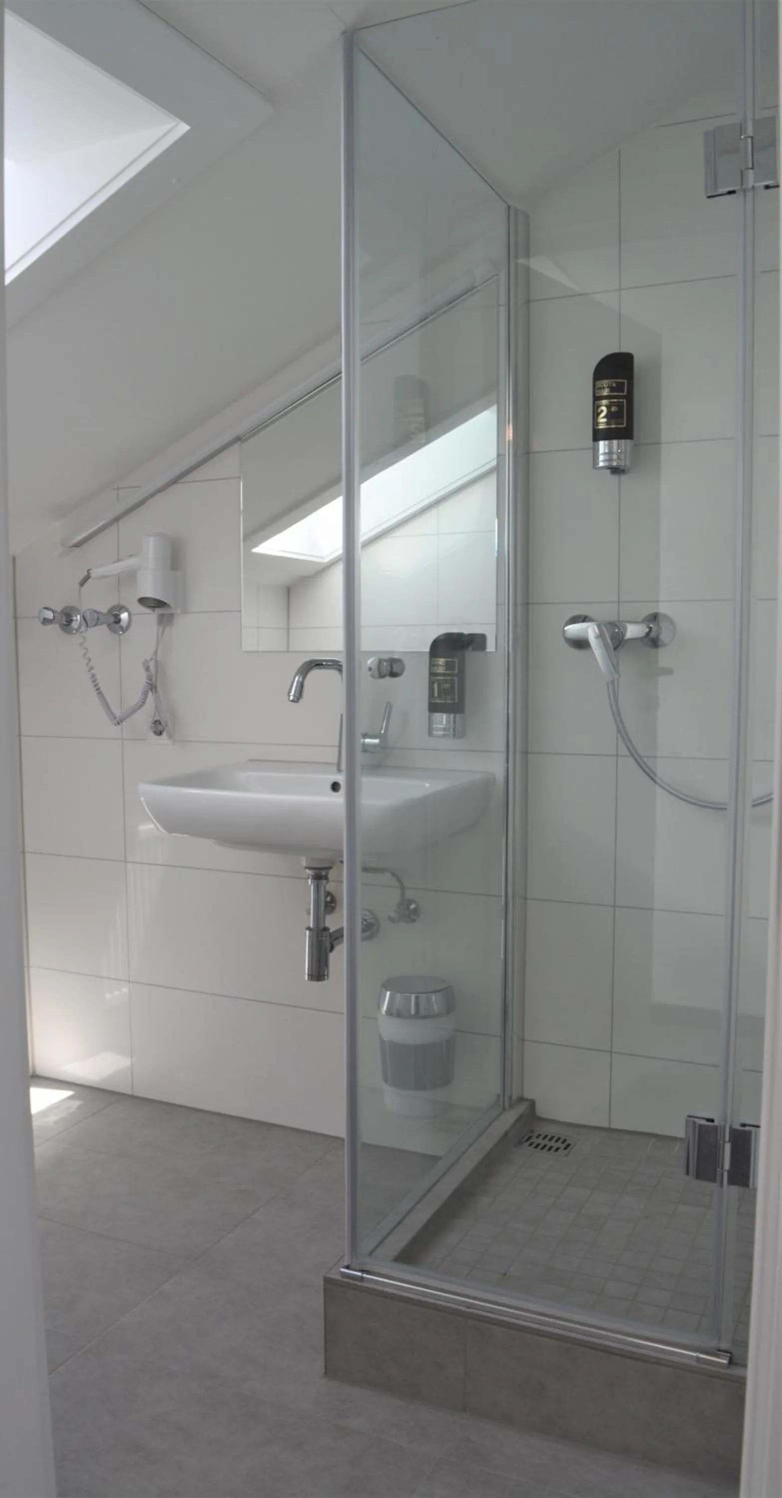 Shower in Hotel BaWü