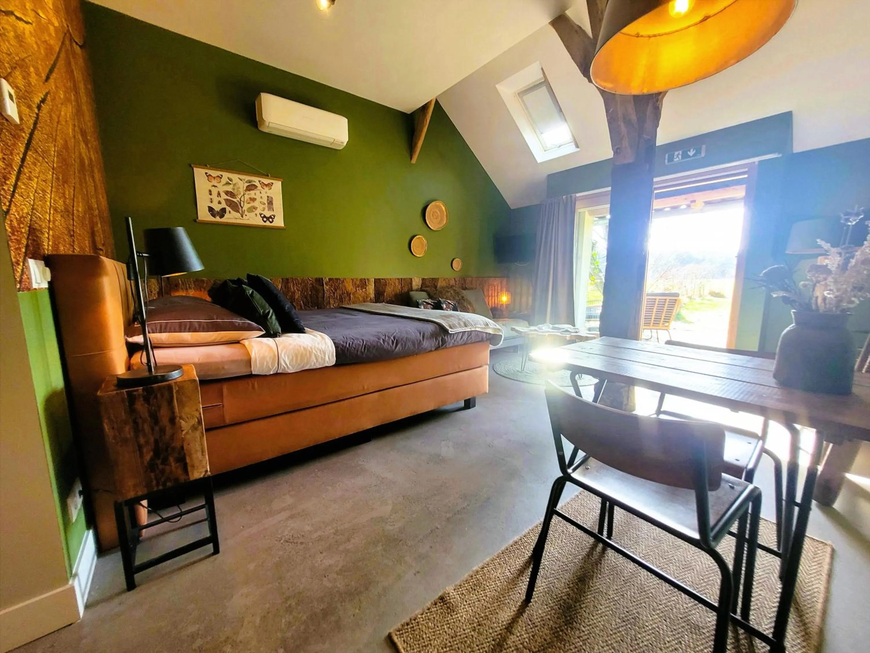 View (from property/room), Bed in 't Buitenverblijf Erve Punte