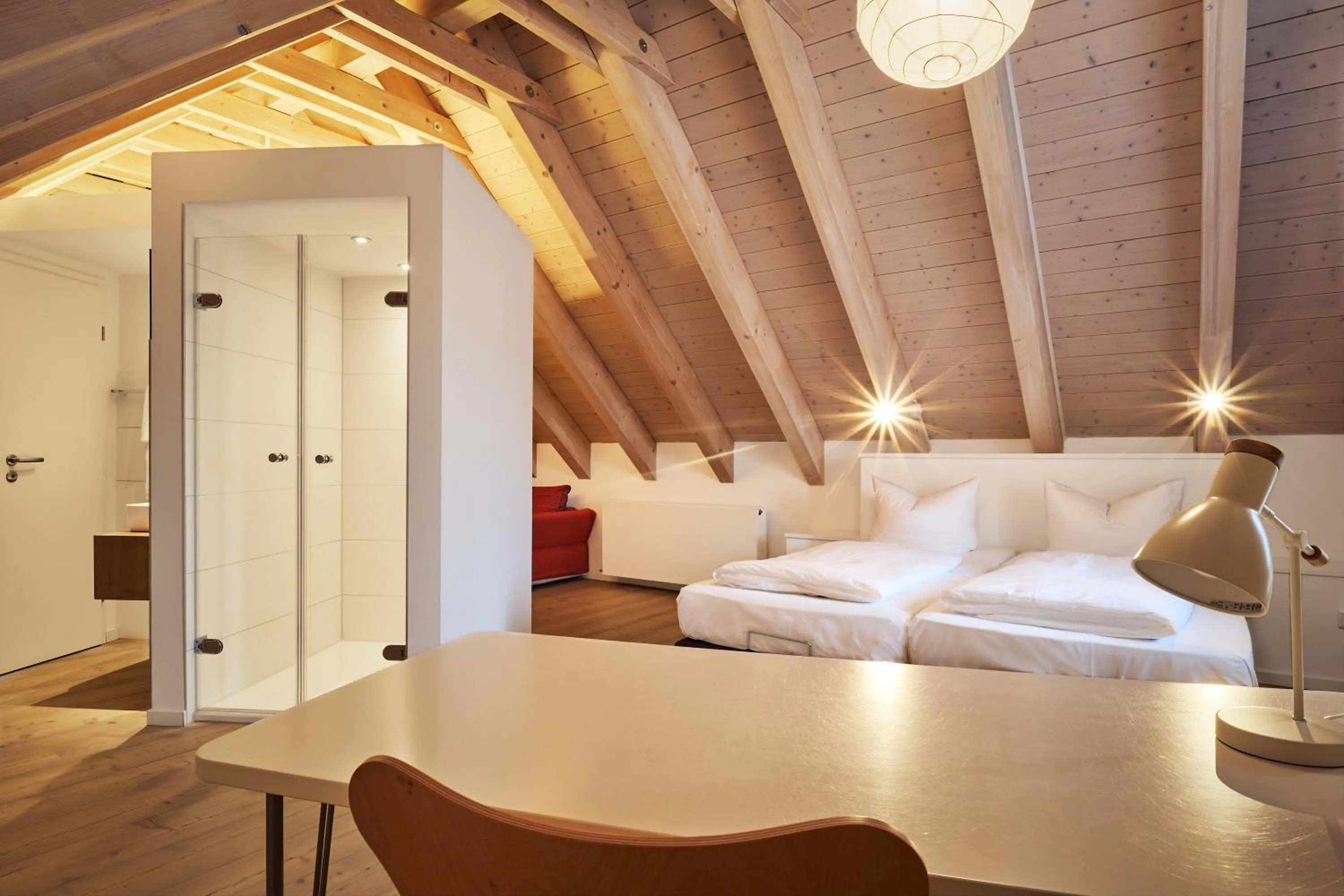 Shower in Fuchsbräu