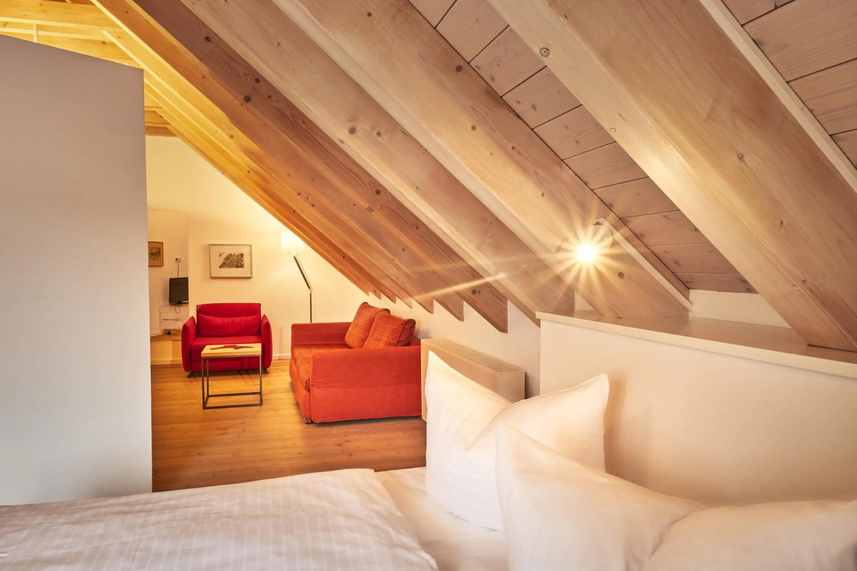 Living room, Bed in Fuchsbräu