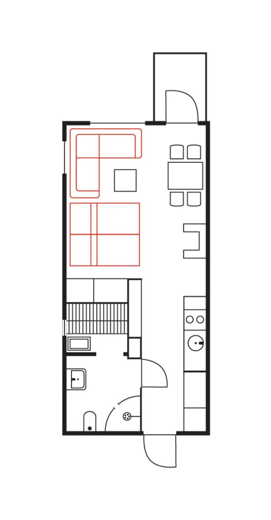 Floor plan in Ski-Inn AurinkoRinne