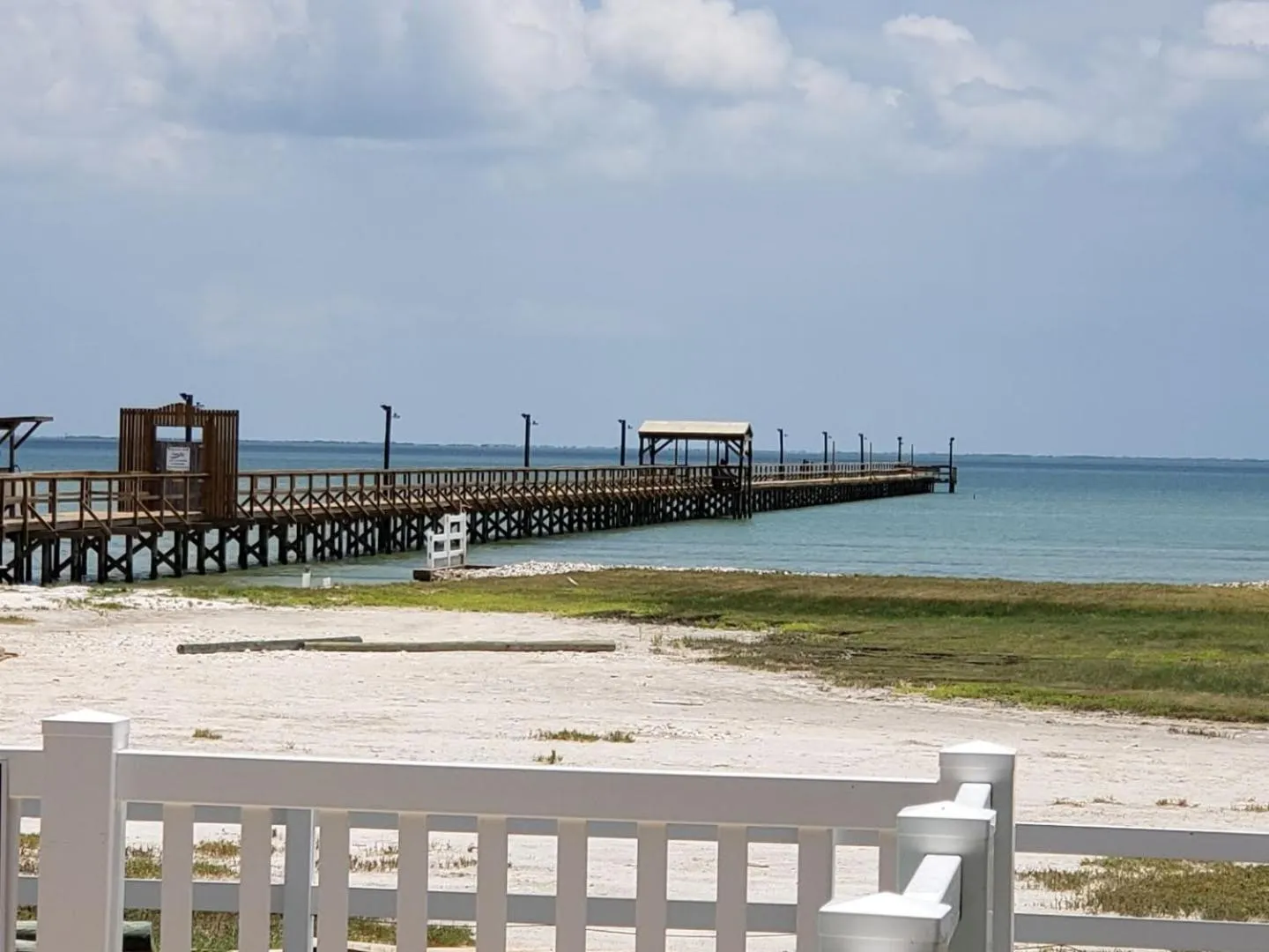 Fishing in Benjamin's Pier at Laguna Reef Resort