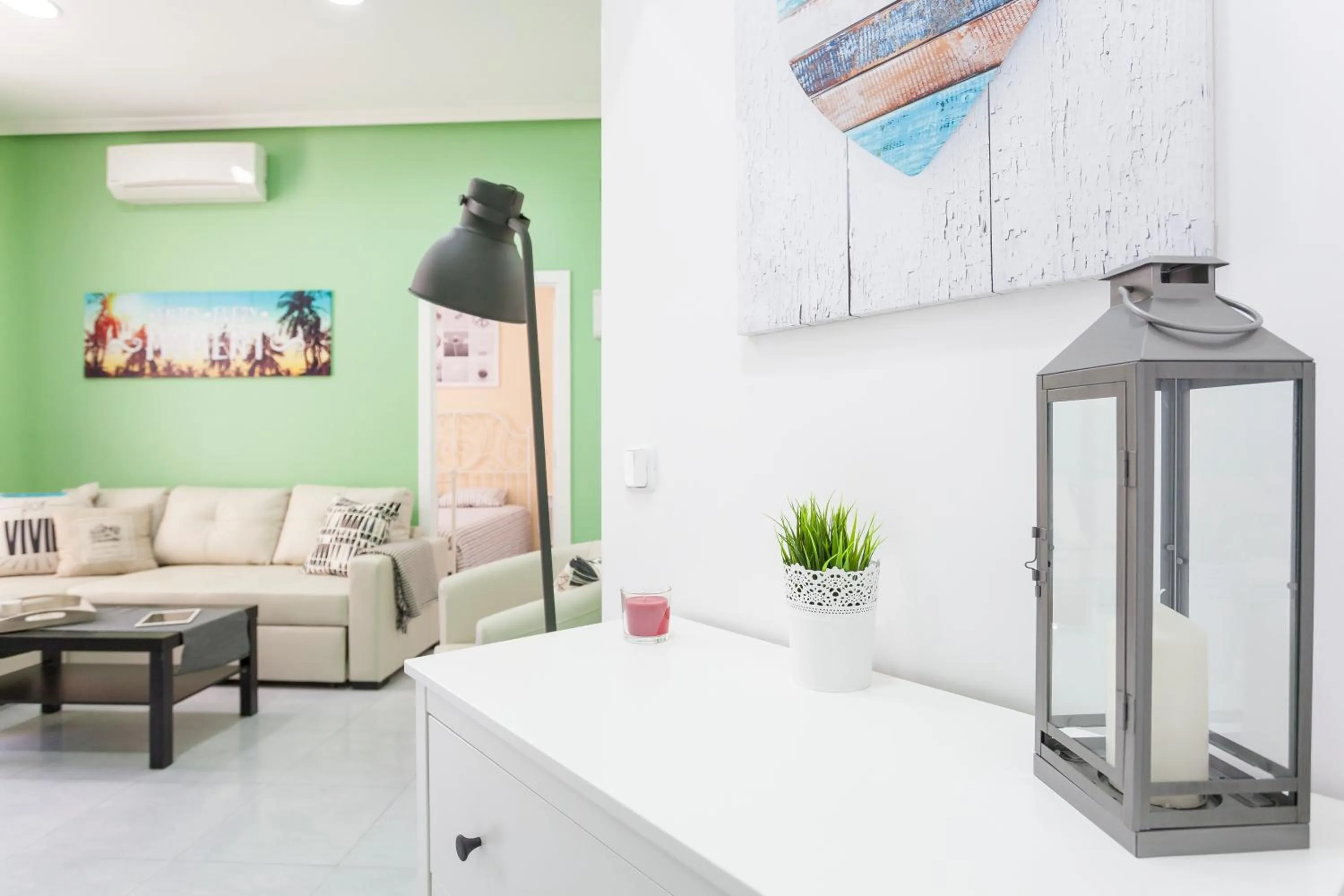 Living room in Boutique Apartments in the Heart of Madrid