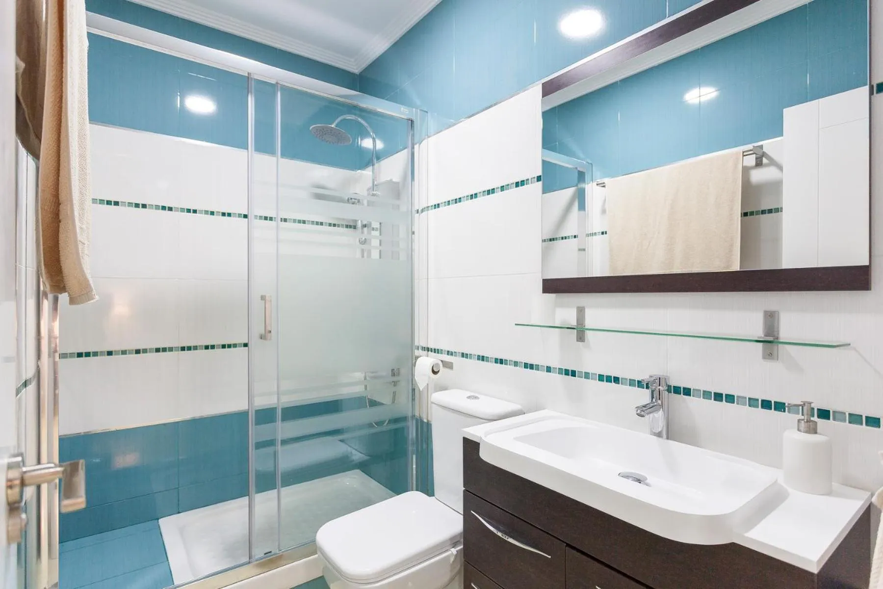 Bathroom in Boutique Apartments in the Heart of Madrid