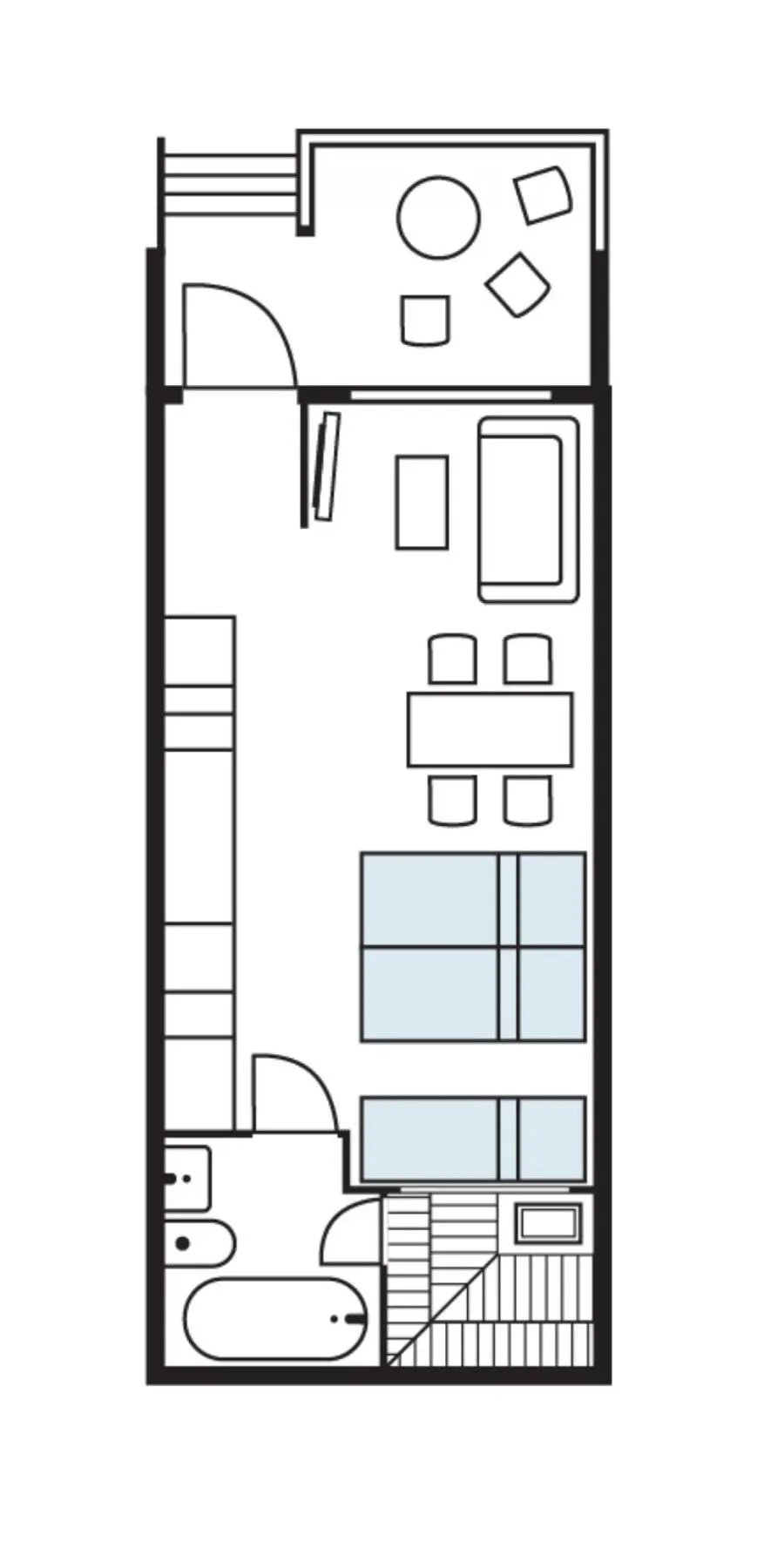 Floor plan in Ski-Inn PyhäLinna