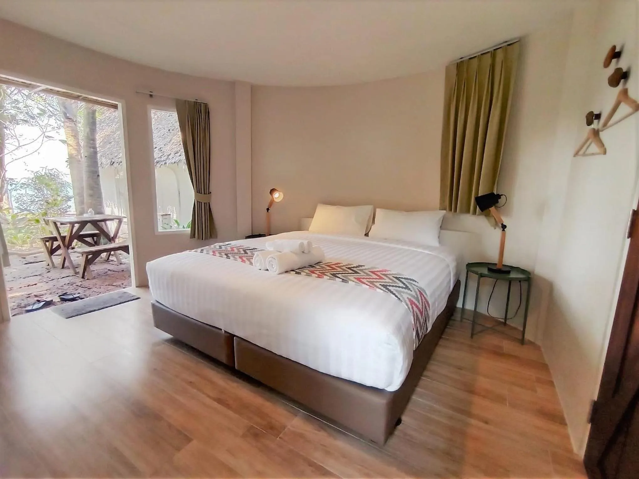 Bed in Saffron On The Sea Resort