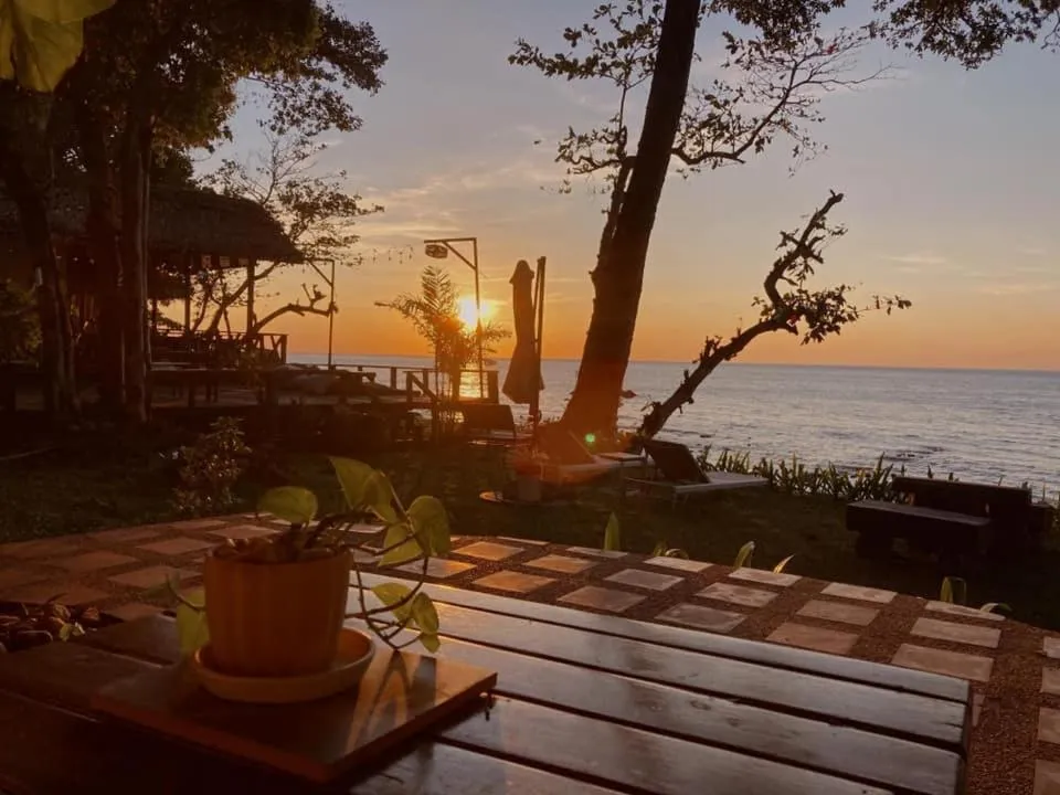 Sunset in Saffron On The Sea Resort