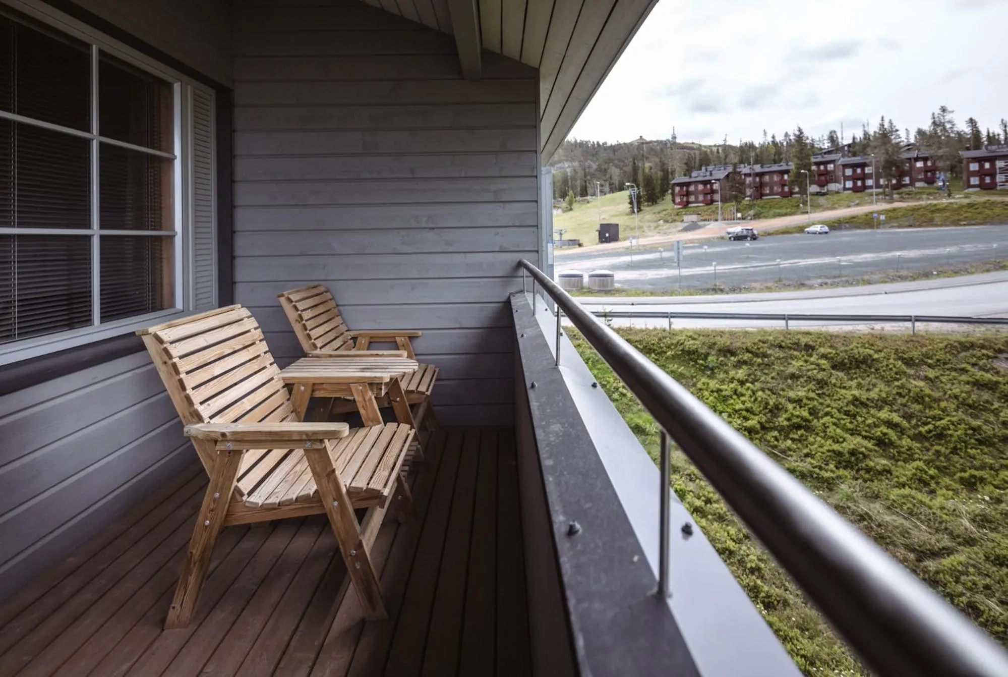 Balcony/Terrace in Ski-Inn RukaTonttu