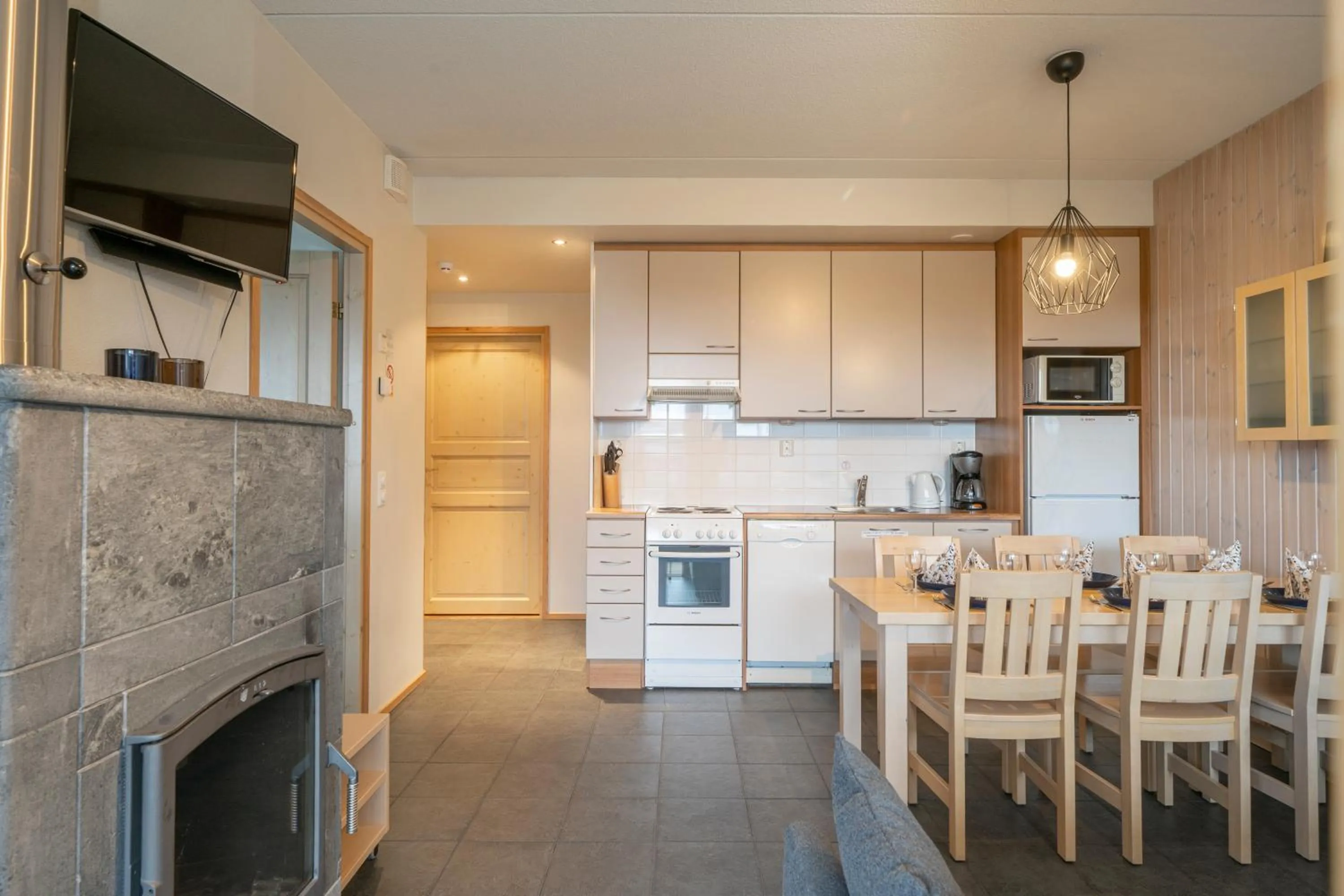 Kitchen or kitchenette in Ski-Inn RukaTonttu