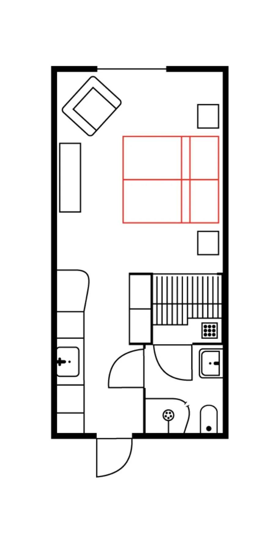 Floor plan in Ski-Inn RukaValley