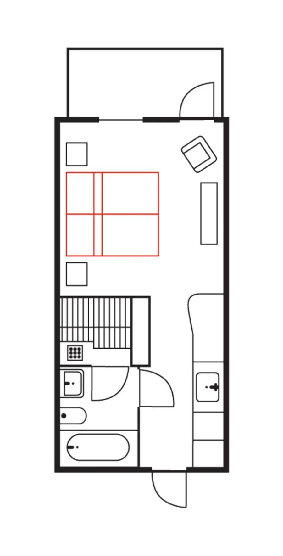 Floor plan in Ski-Inn RukaValley
