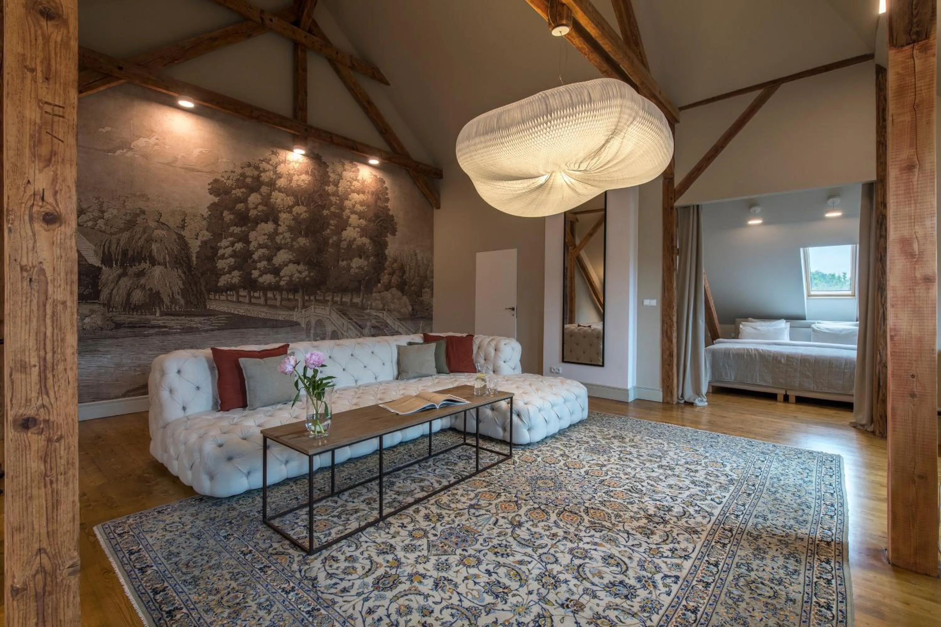 Photo of the whole room, Bed in Zamek Sarny - Schloss Scharfeneck