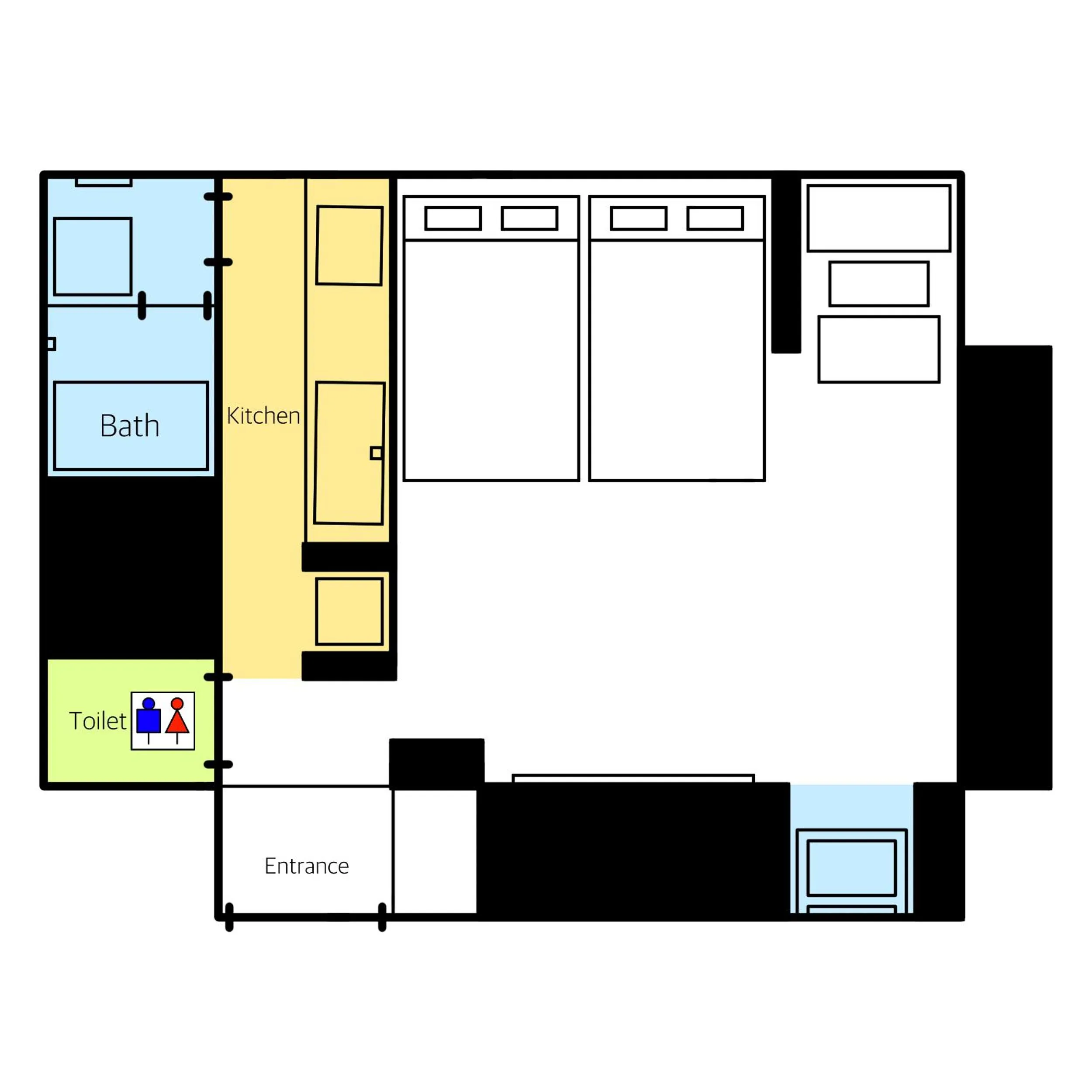 Floor plan in GRAND BASE Fukuoka Tenjin