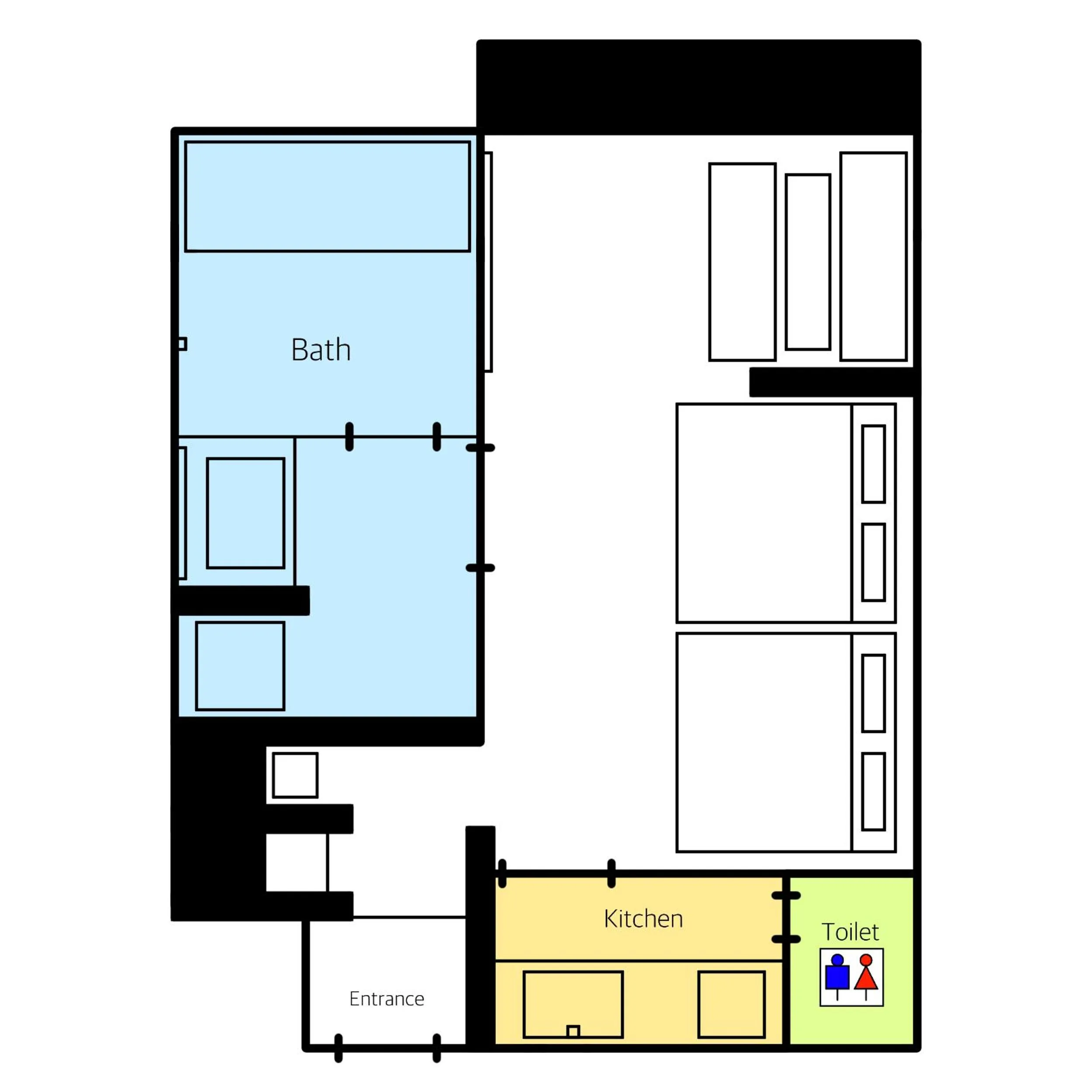 Floor plan in GRAND BASE Fukuoka Tenjin