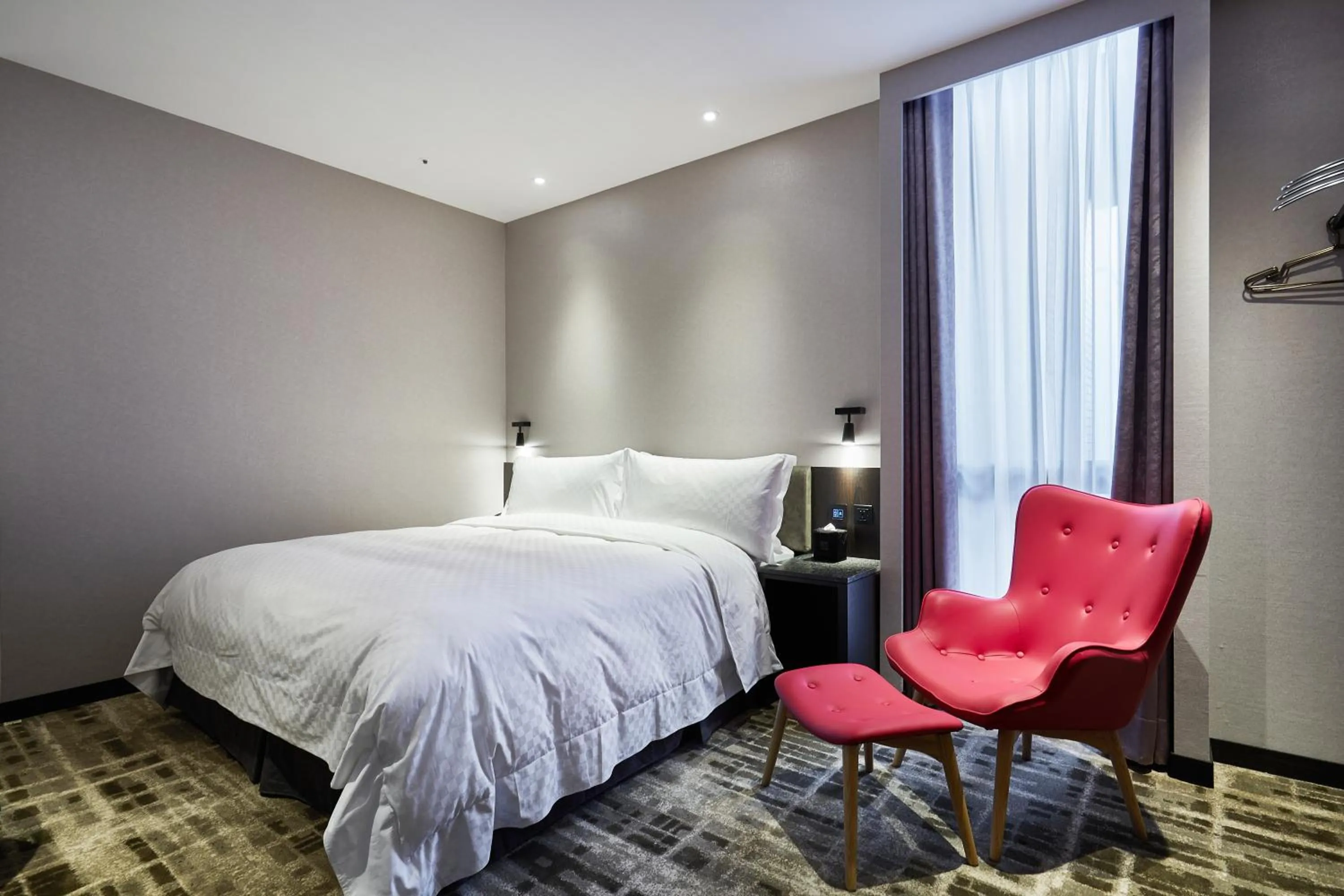 Bed in The Tango Hotel Taipei Shilin