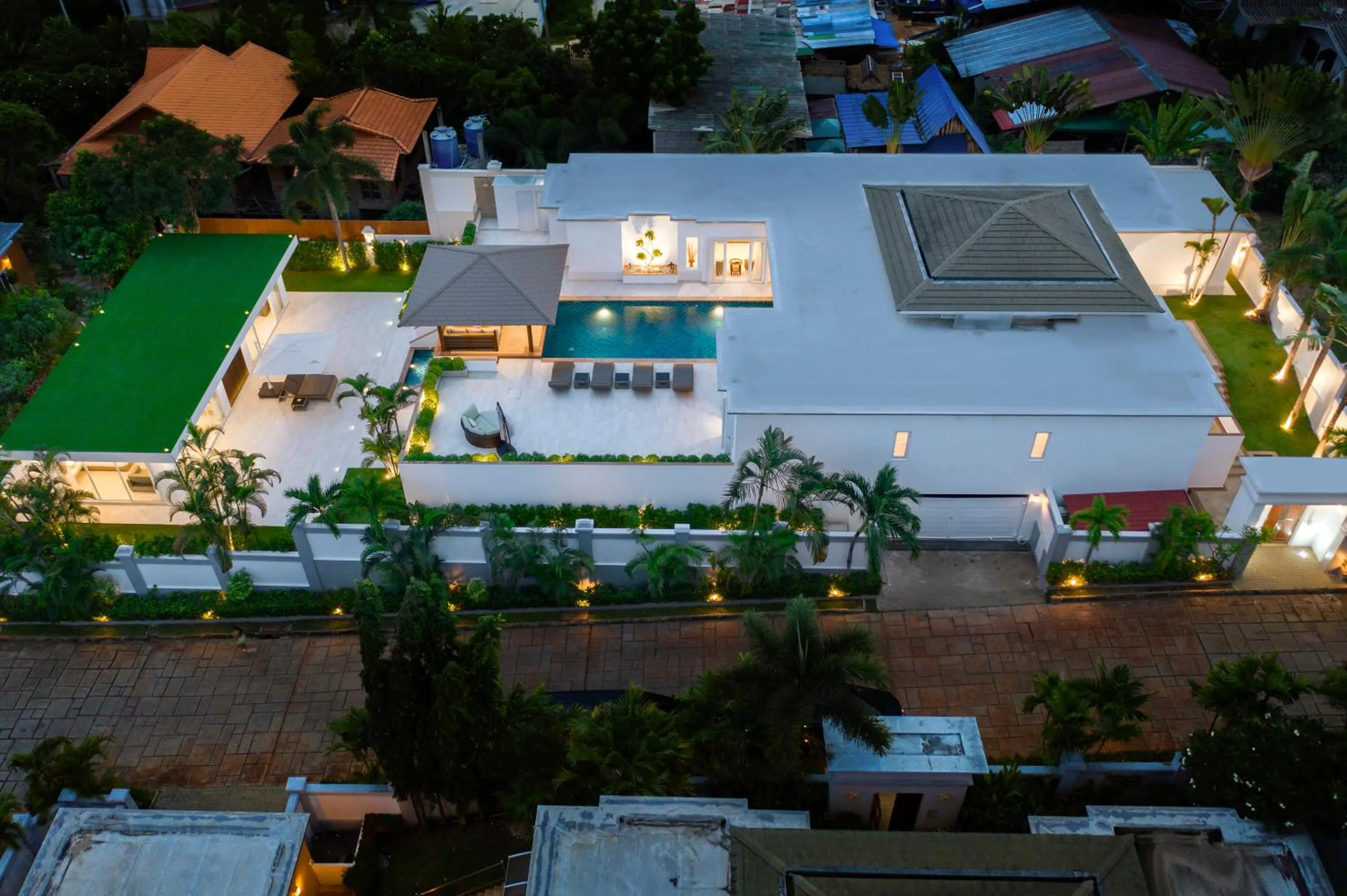 Property building in Sunset View Pool Villa 7 BR 14-16 Persons