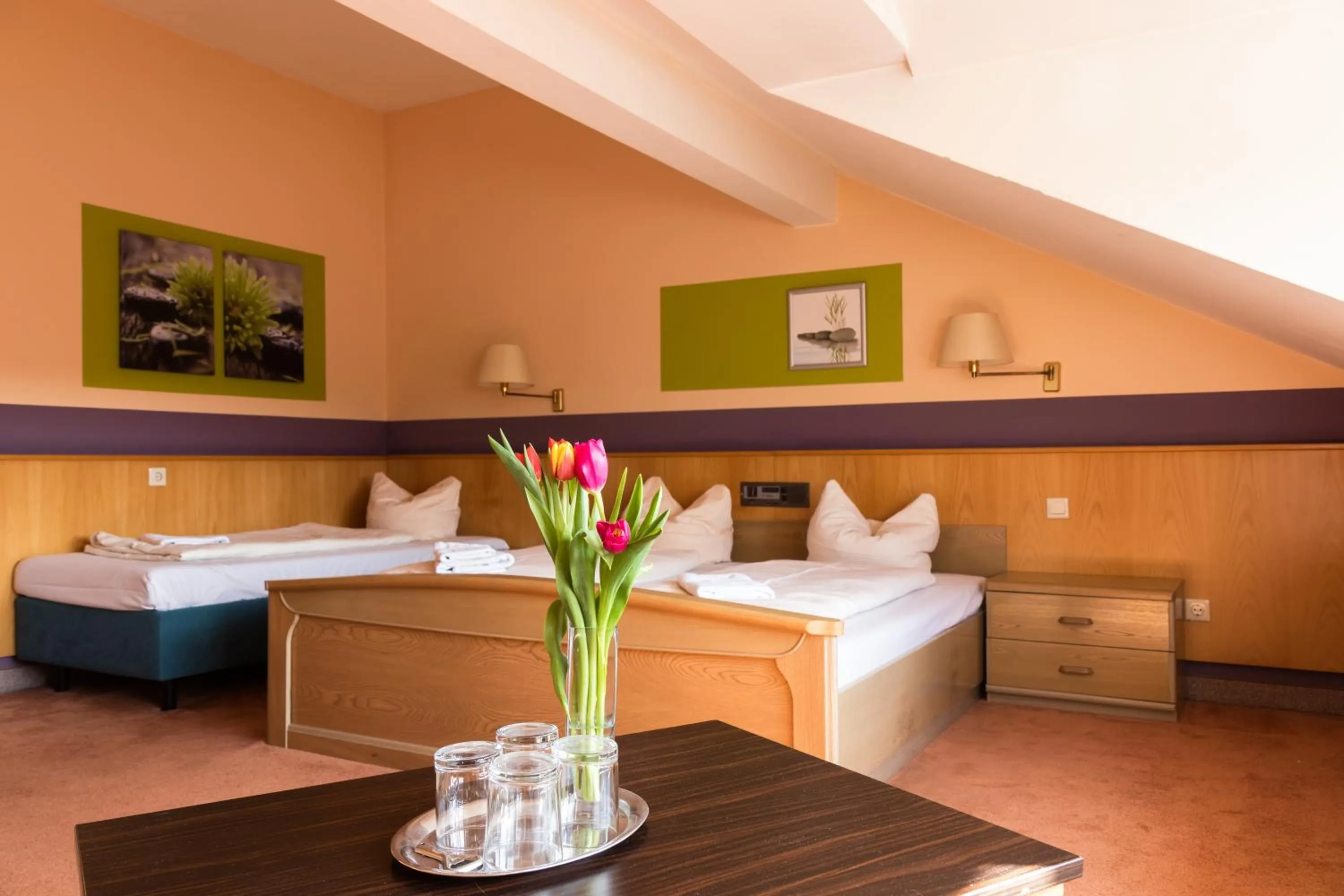 Bed in Hotelpension zum Gockl