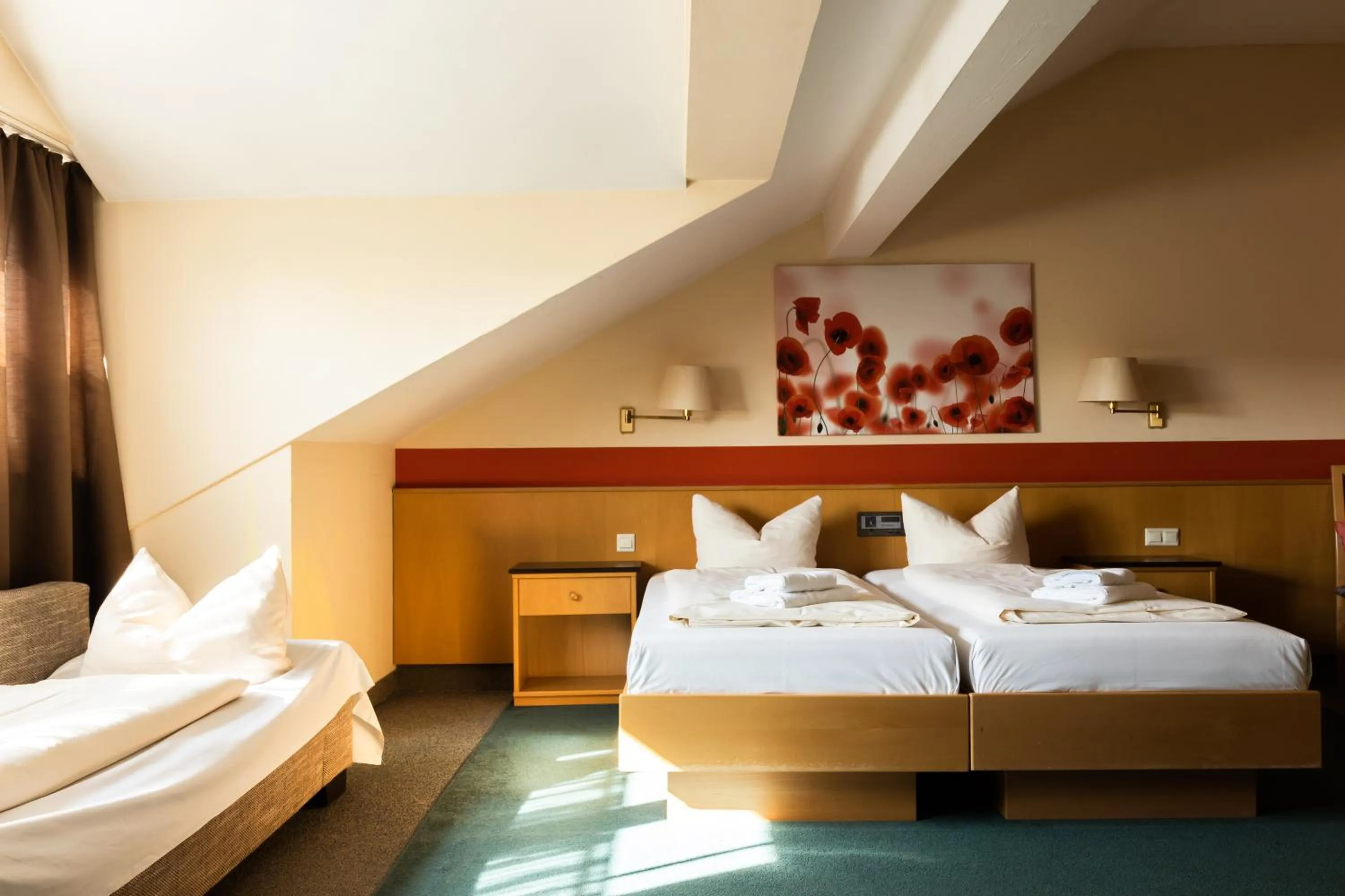 Bed in Hotelpension zum Gockl