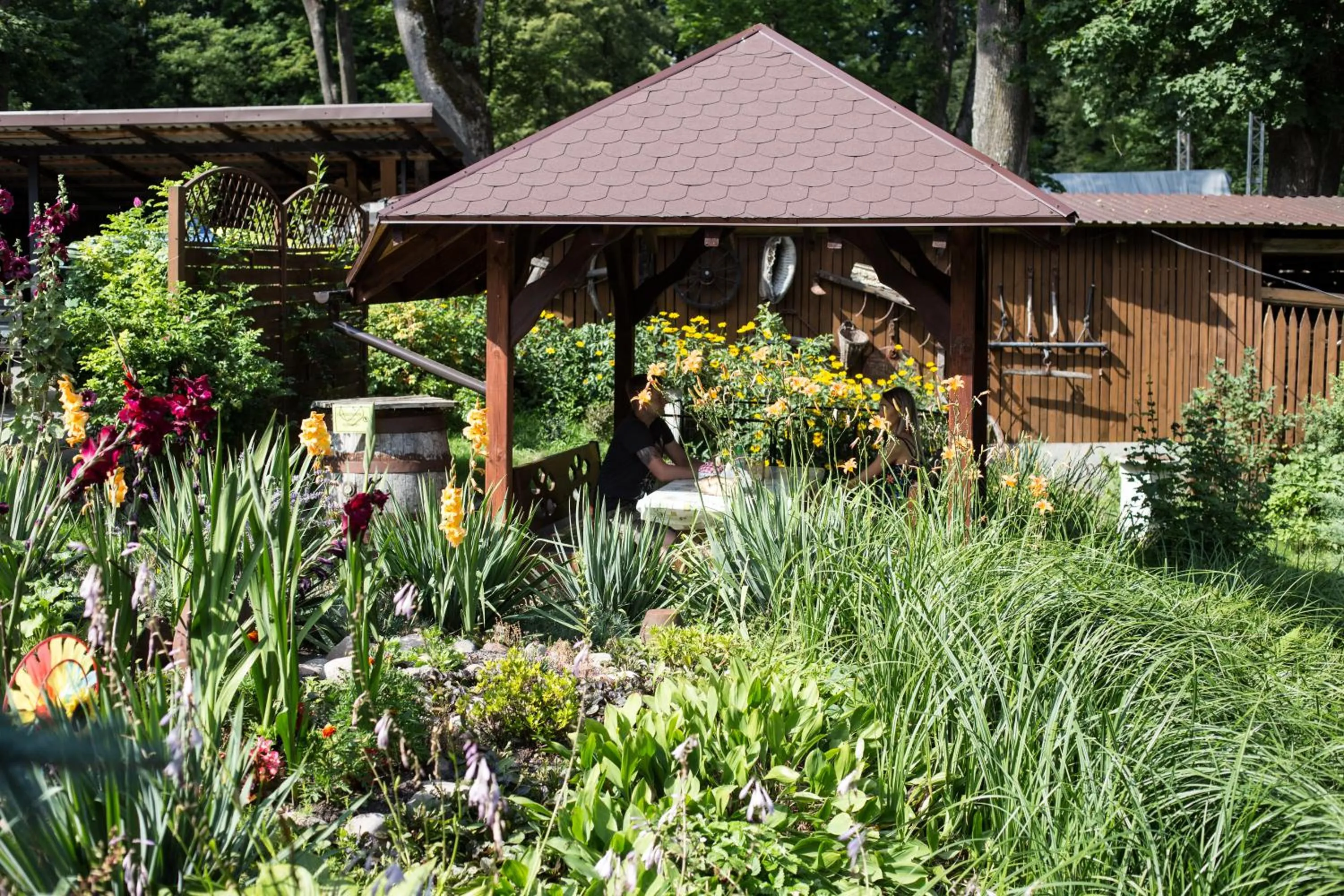 Garden view in Karczma Regionalna Młyn -pokoje gościne