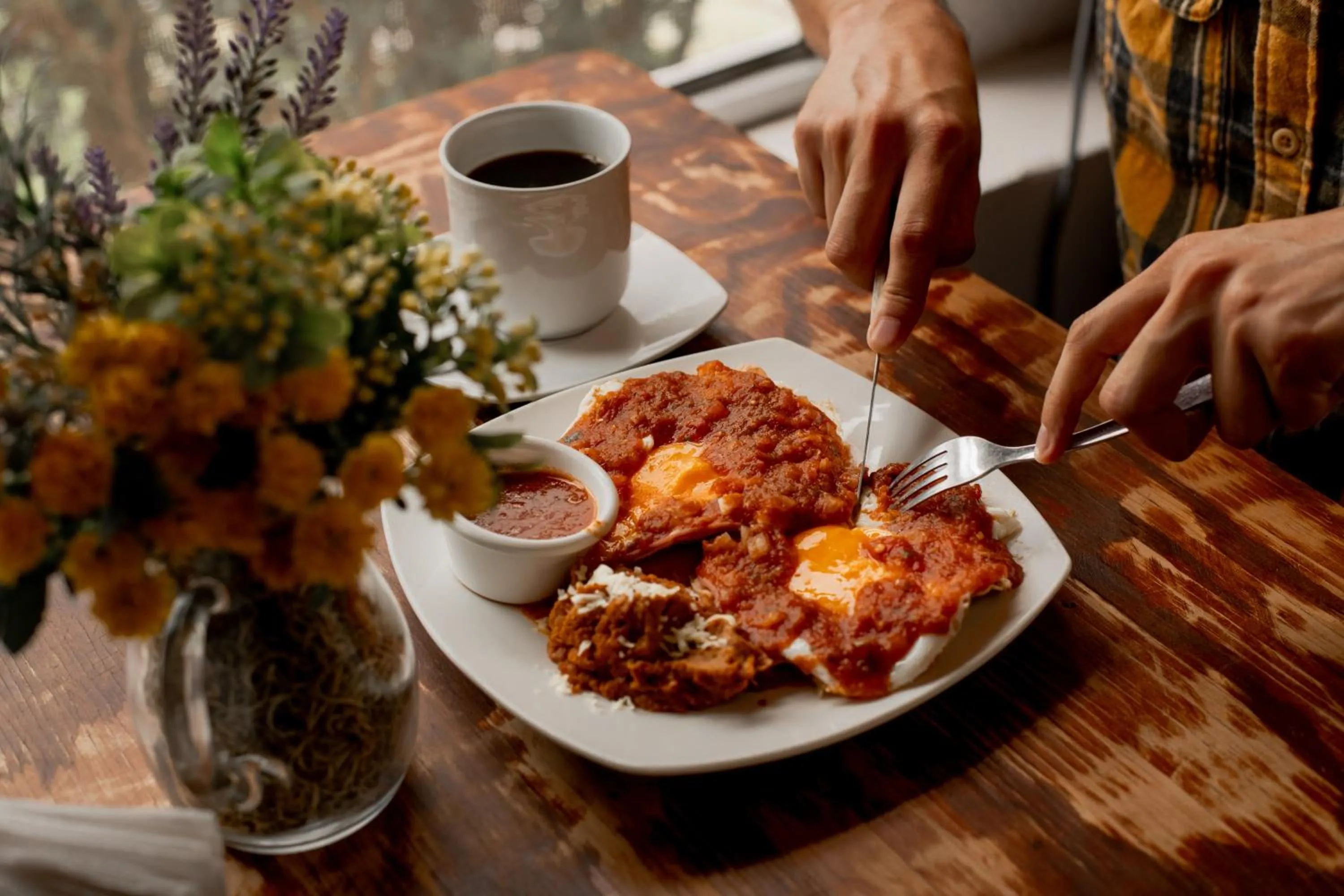 Food close-up in La Posada en el Potrero Chico