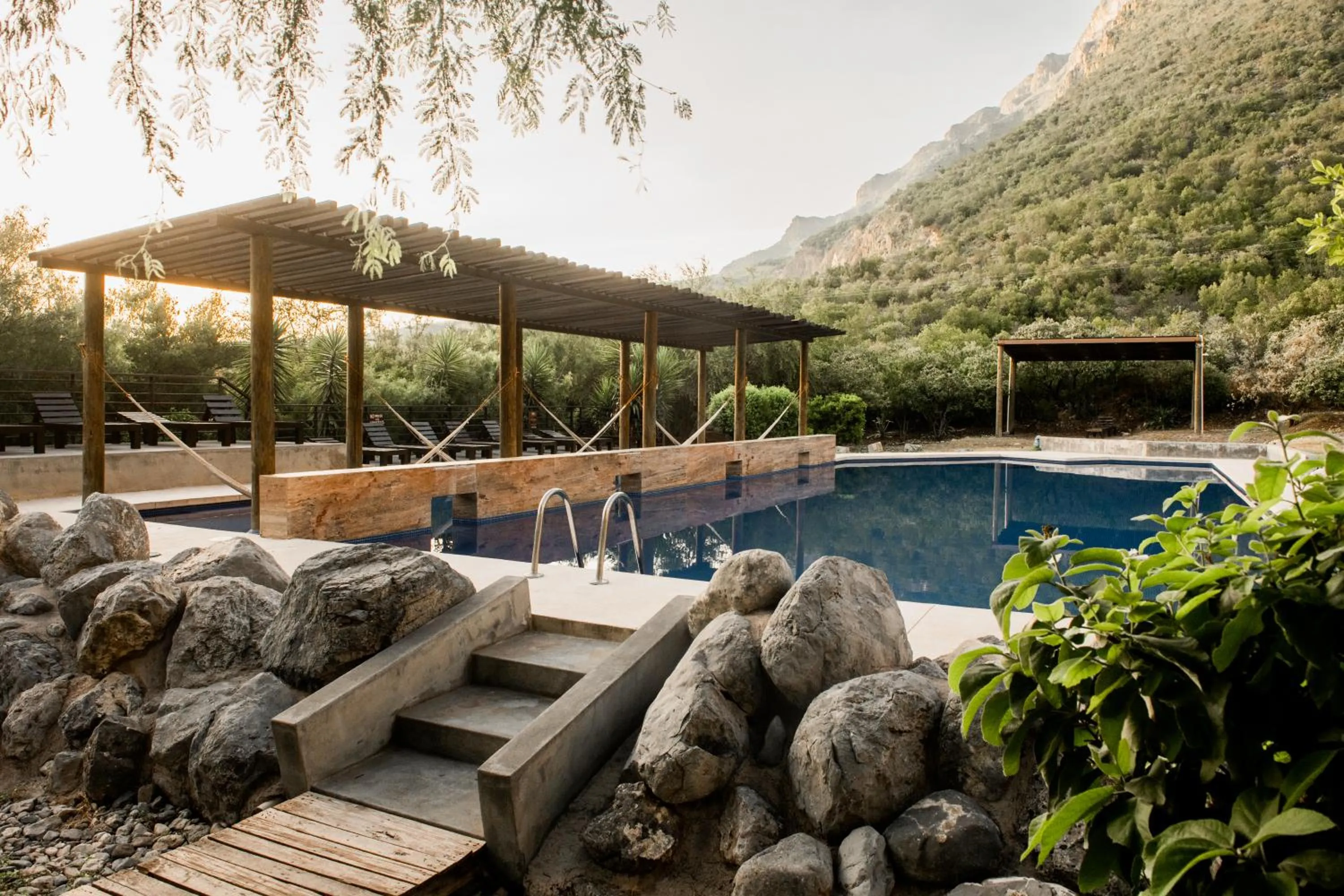 Balcony/Terrace in La Posada en el Potrero Chico