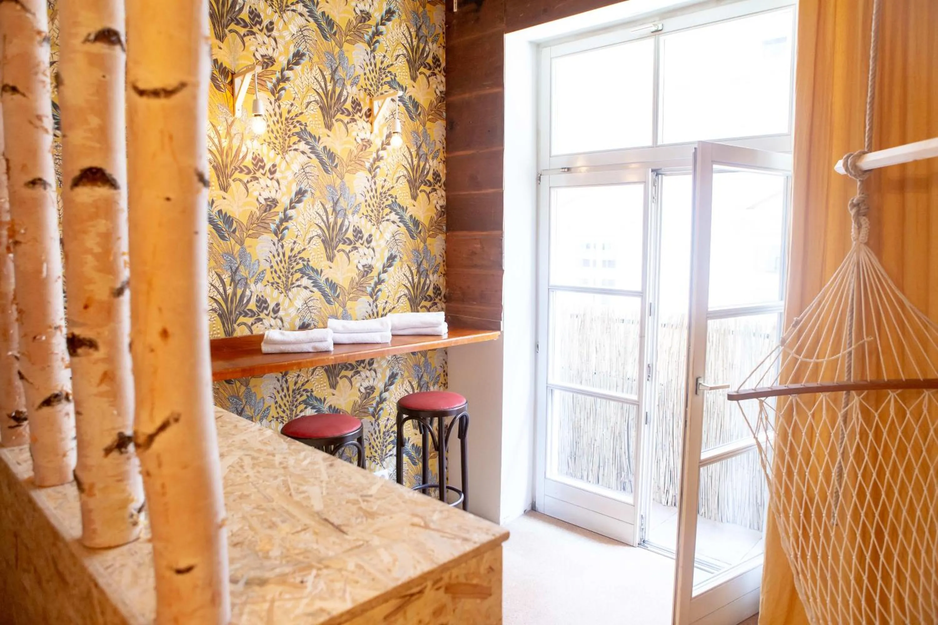 Text overlay in Sishaus Hostel