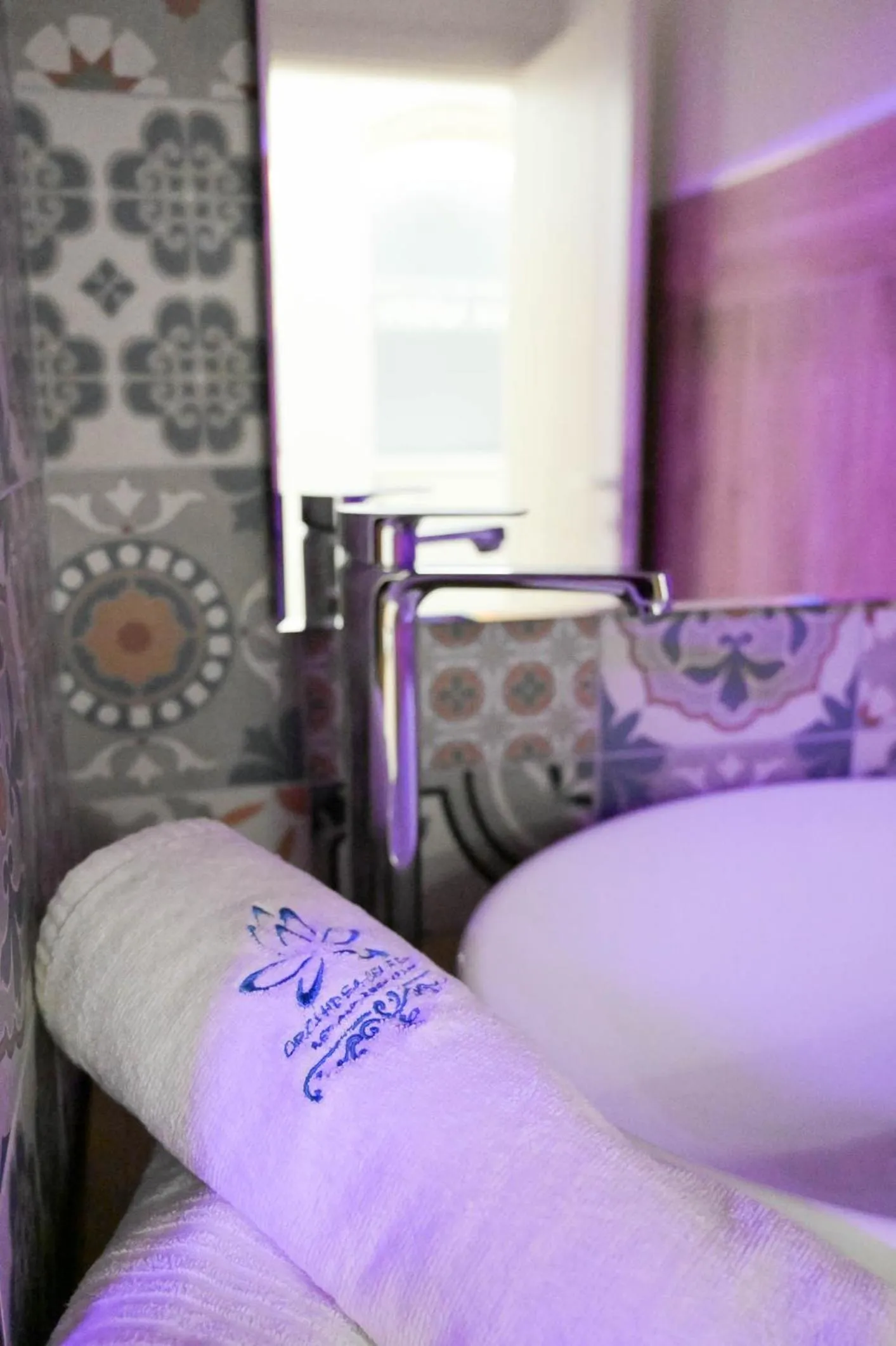 Bathroom in B&B Orchidea Celeste