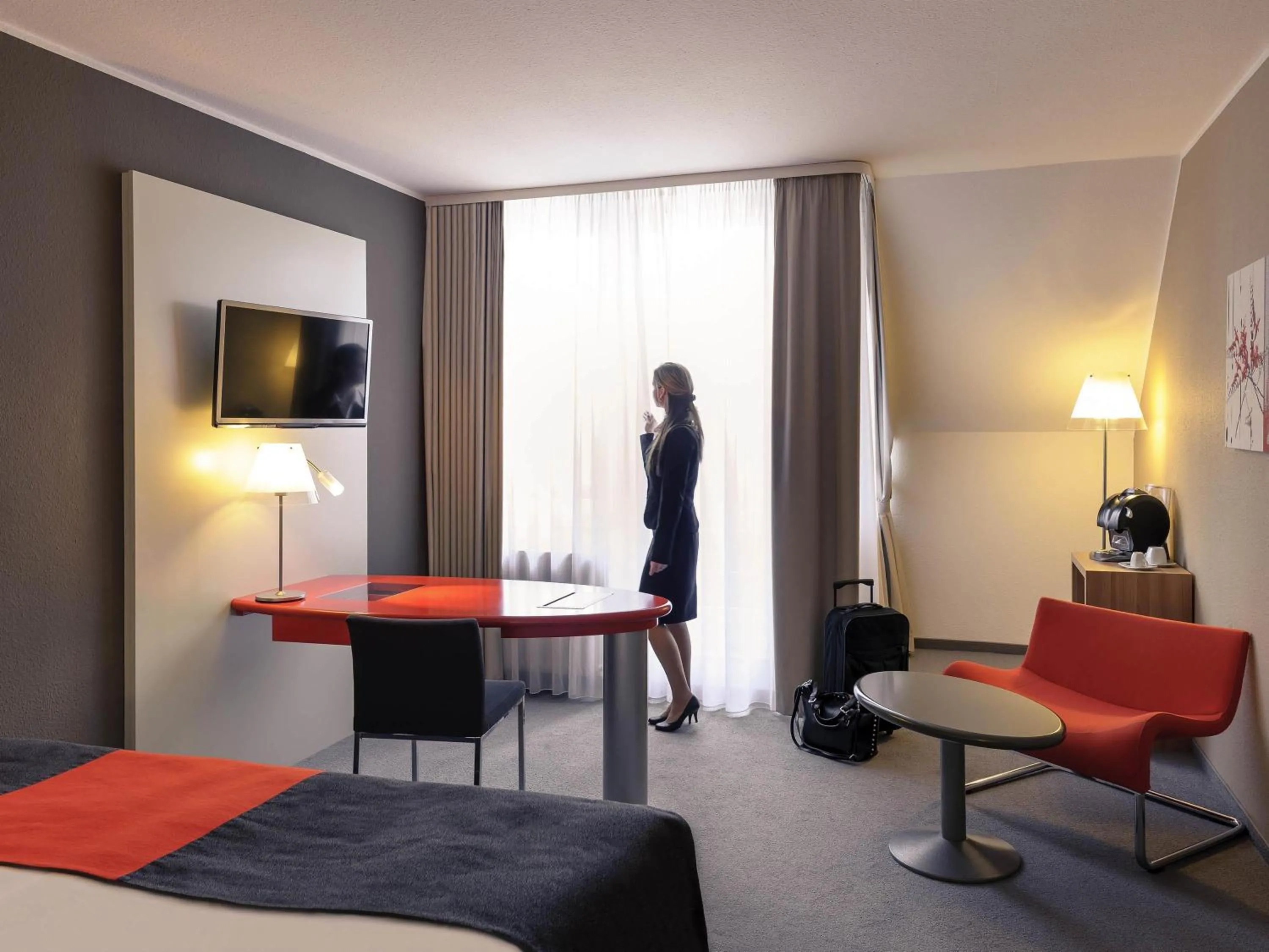 Bedroom, Bed in Mercure Residenz Frankfurt Messe