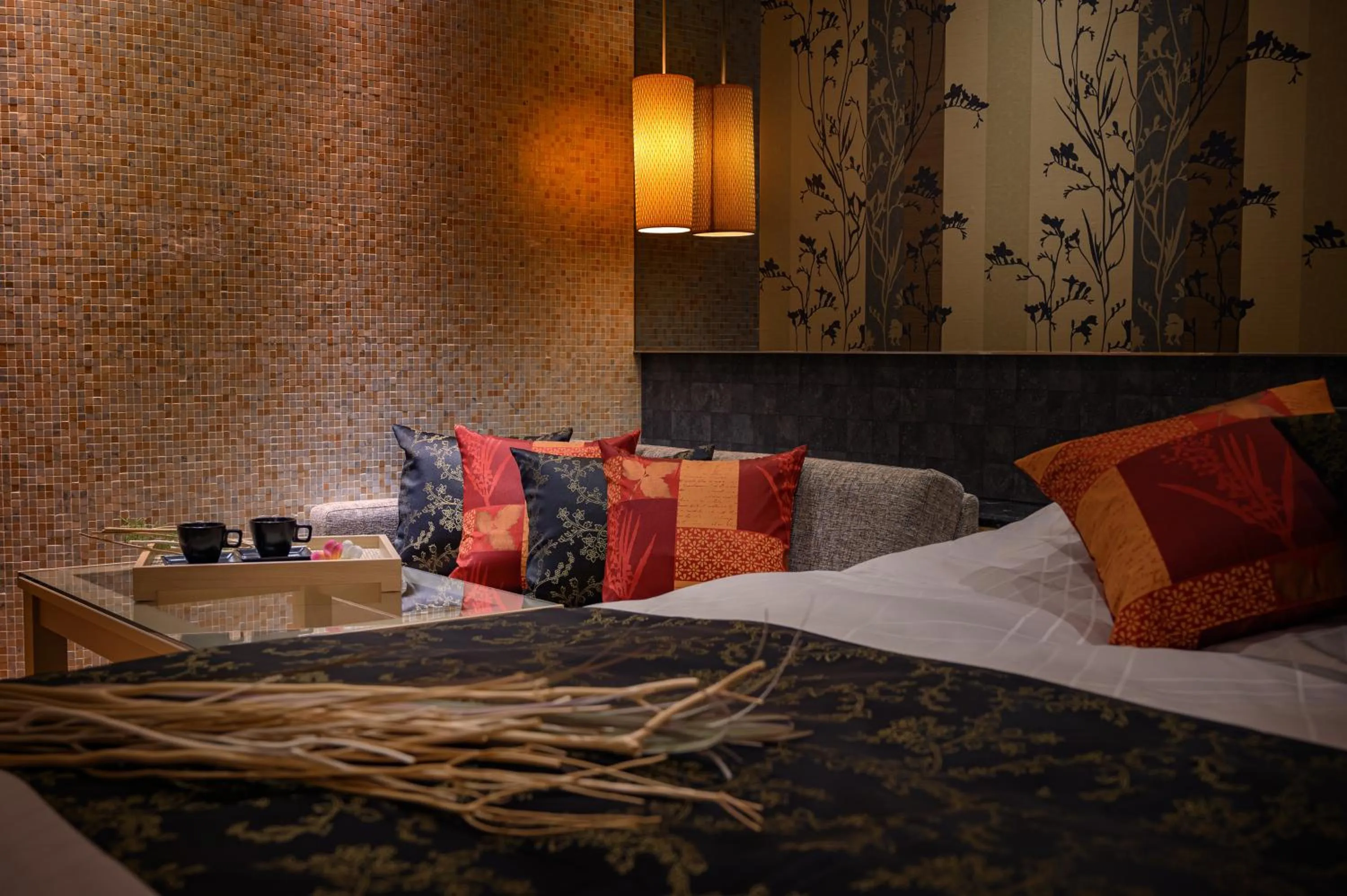 Bed in HOTEL C.KOHOKU