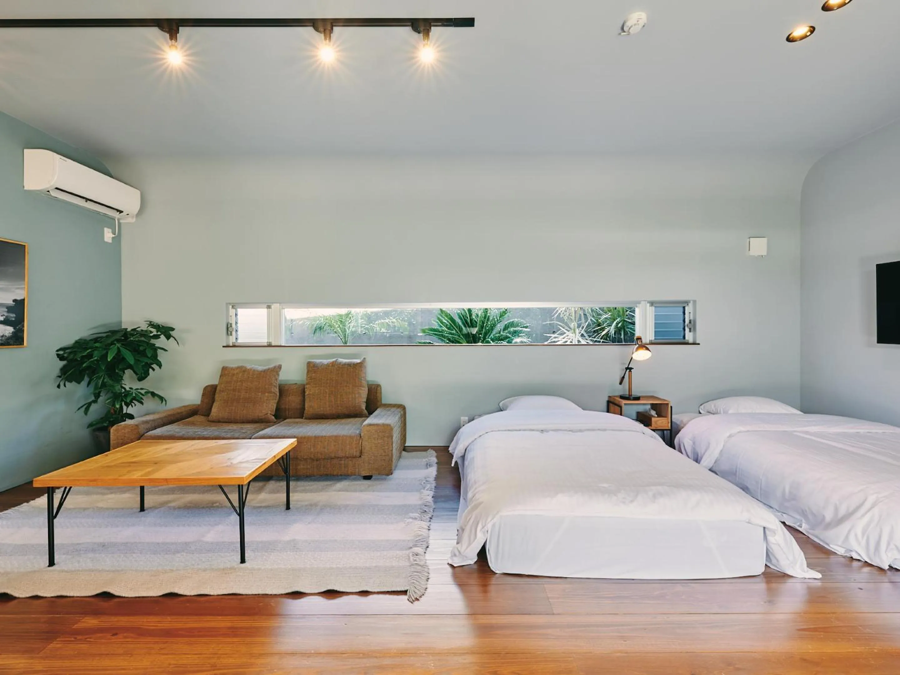 Photo of the whole room, Bed in IMAGINE OKINAWA -stay-