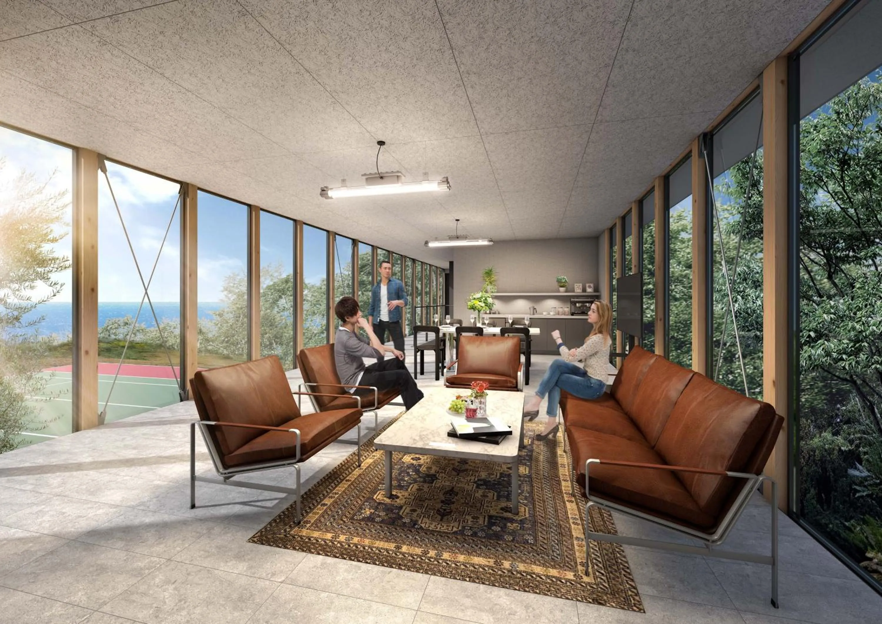 Living room in KAMOME SLOW HOTEL