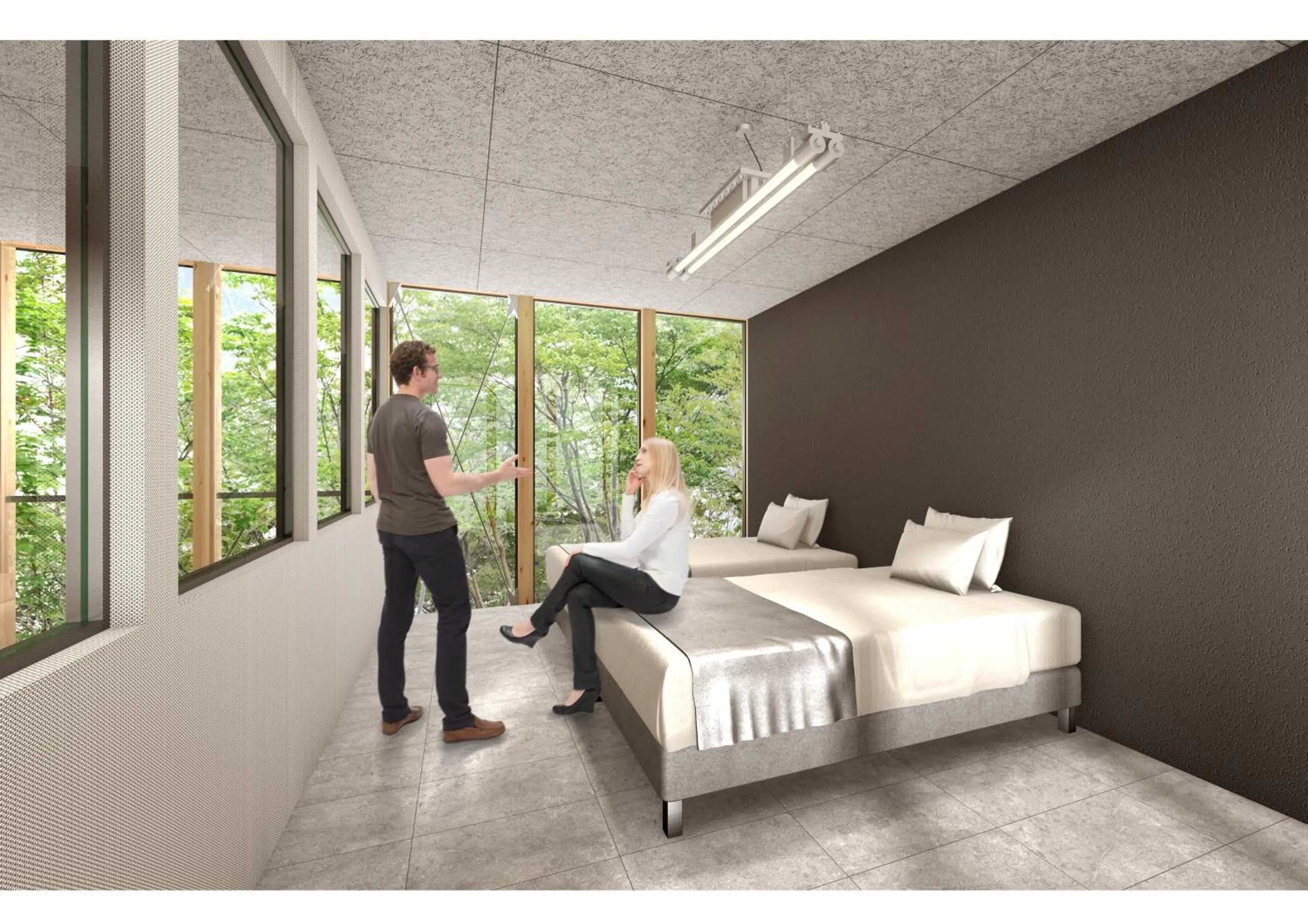 Photo of the whole room, Bed in KAMOME SLOW HOTEL